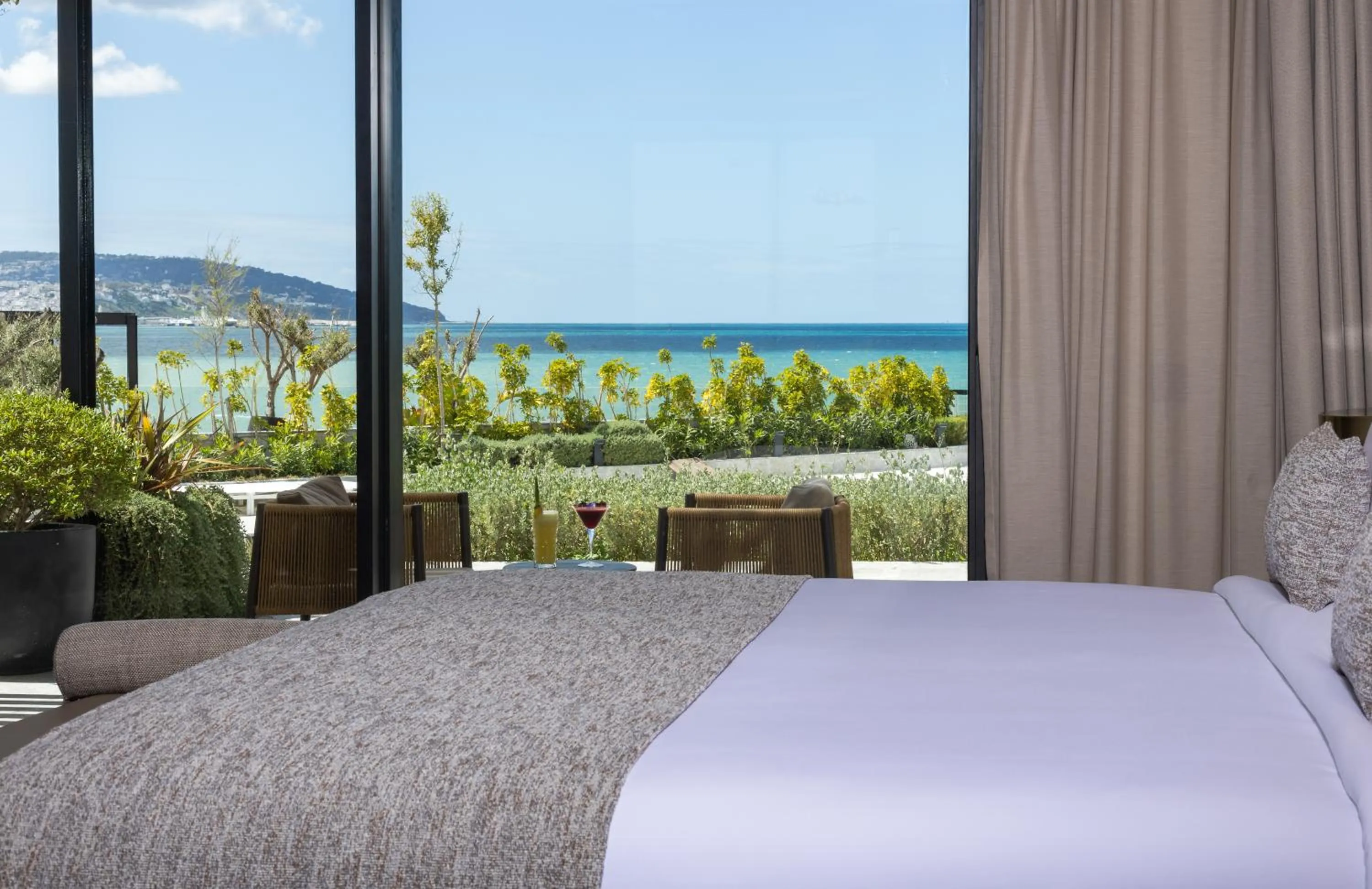 Bed in Idou Malabata Beach and SPA