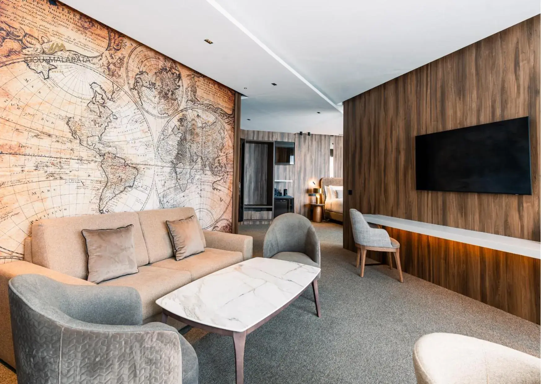 Living room in Idou Malabata Beach and SPA Living room in Idou Malabata Beach and SPA