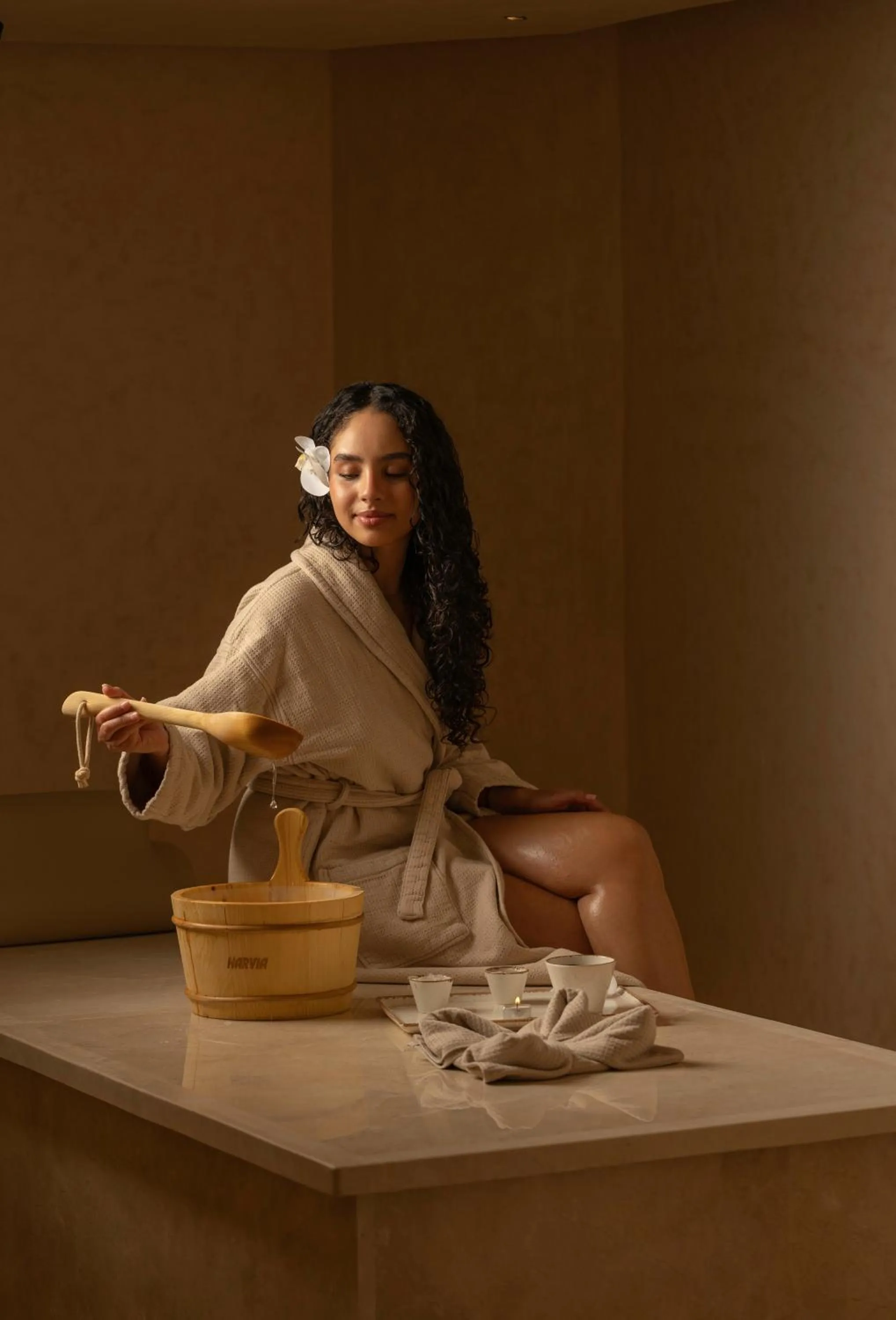 Steam room in Idou Malabata Beach and SPA