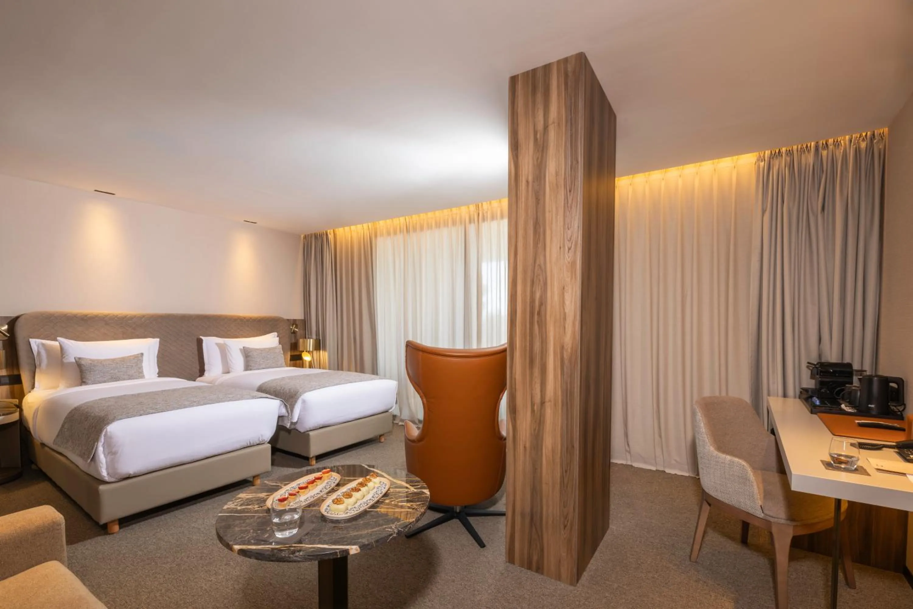 Bed in Idou Malabata Beach and SPA