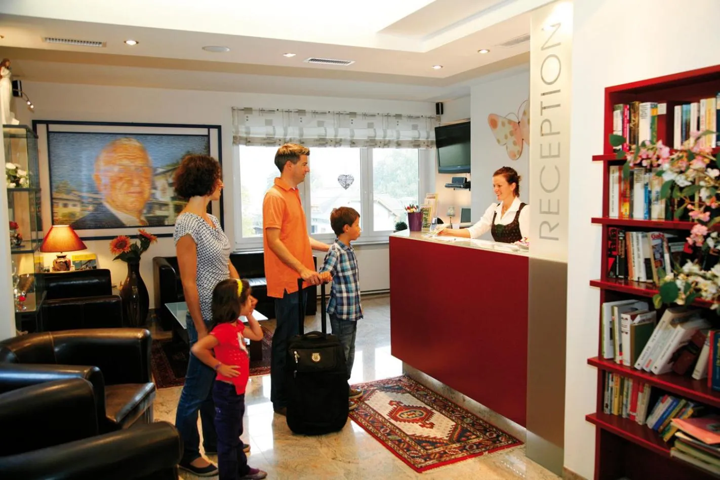 Lobby or reception in Ferienwohnungen Gabriel