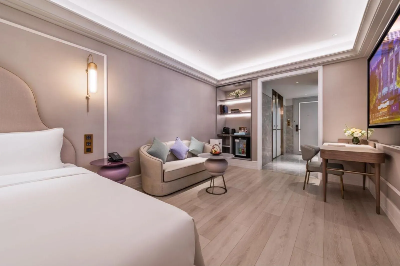 Seating area, Bed in Mercure Shijiazhuang People Square