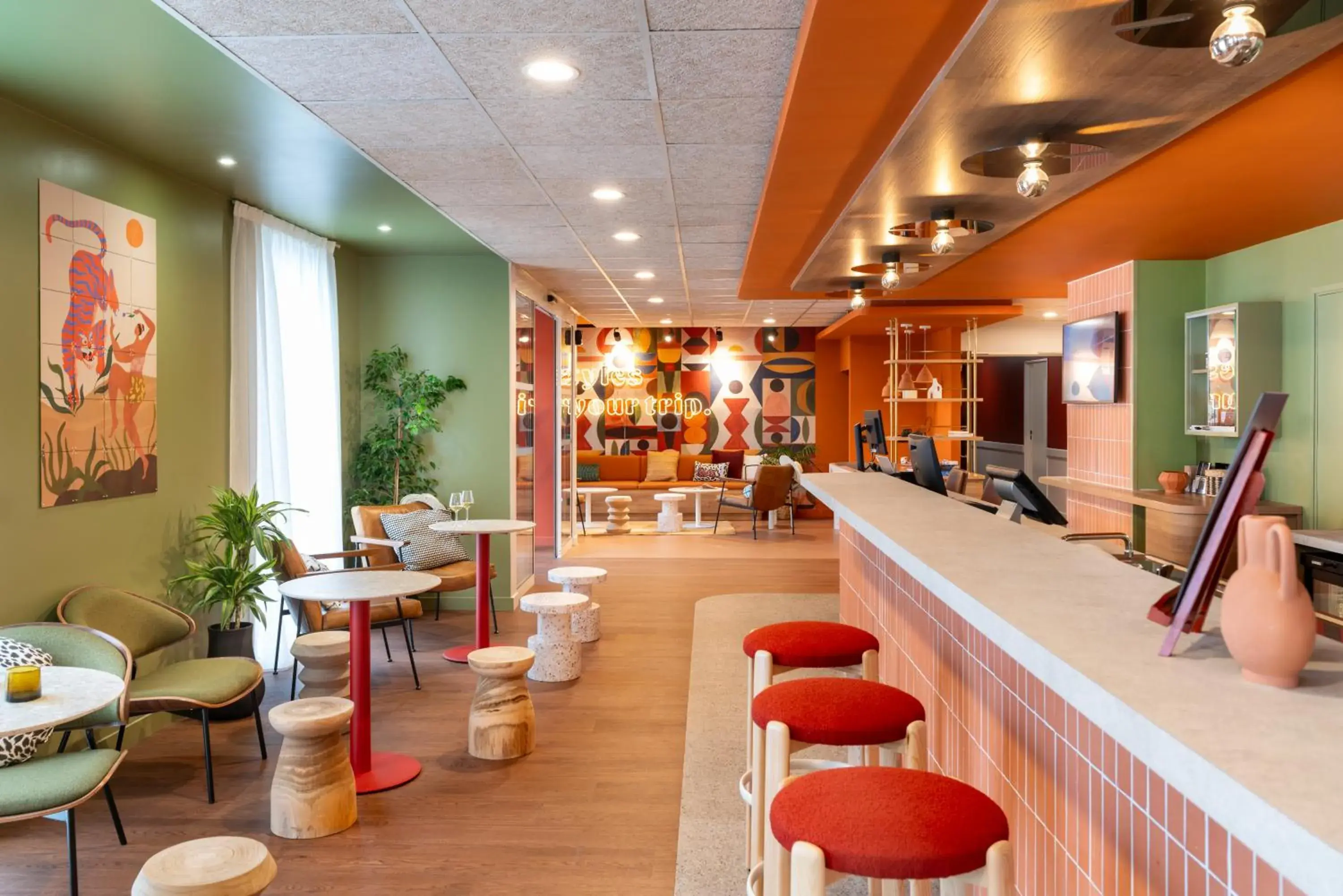 Lobby or reception in ibis Styles Prévessin Genève Aéroport Lobby or reception in ibis Styles Prévessin Genève Aéroport