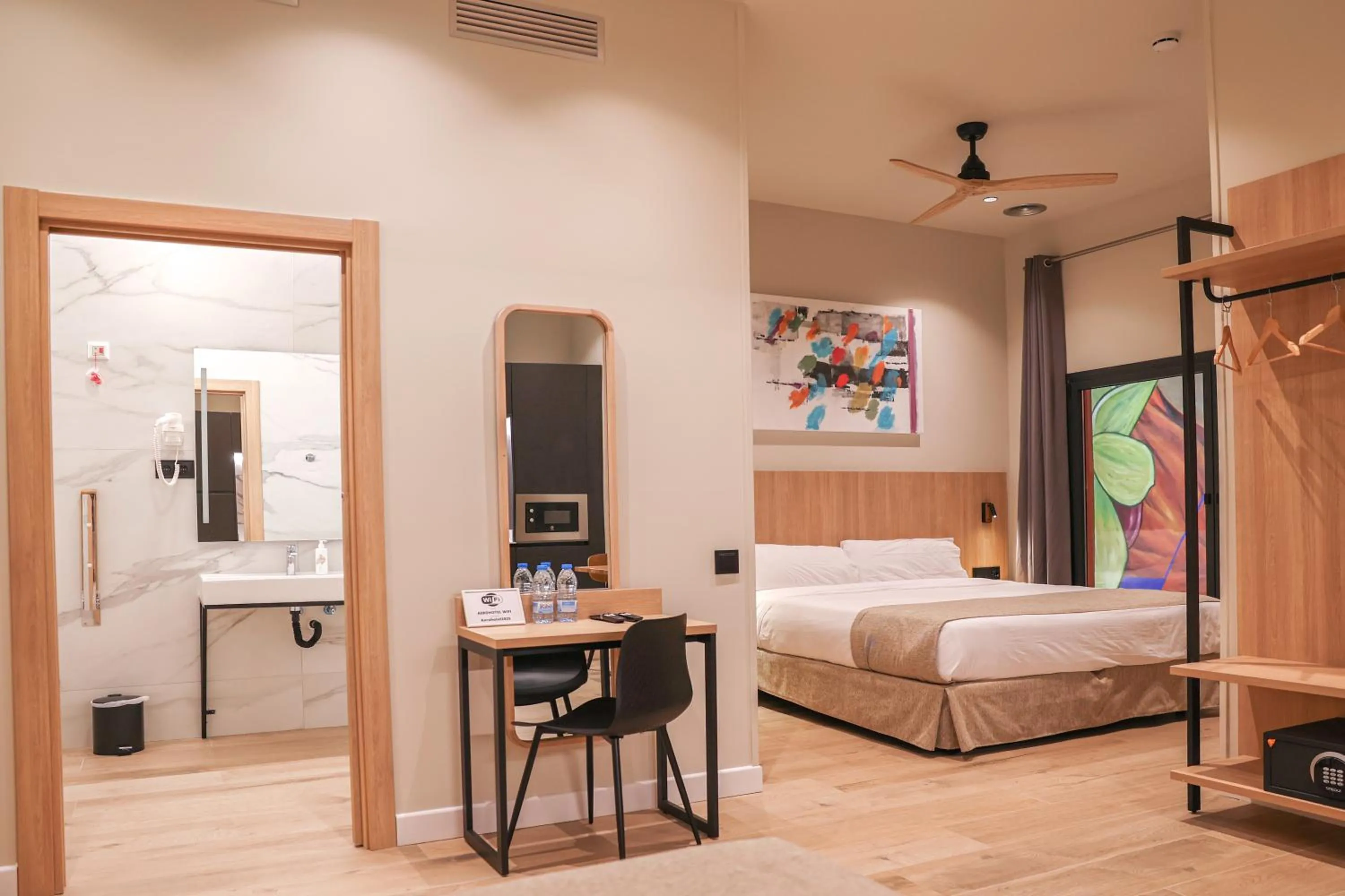 Bed in Aerohotel Barcelona Airport 24h