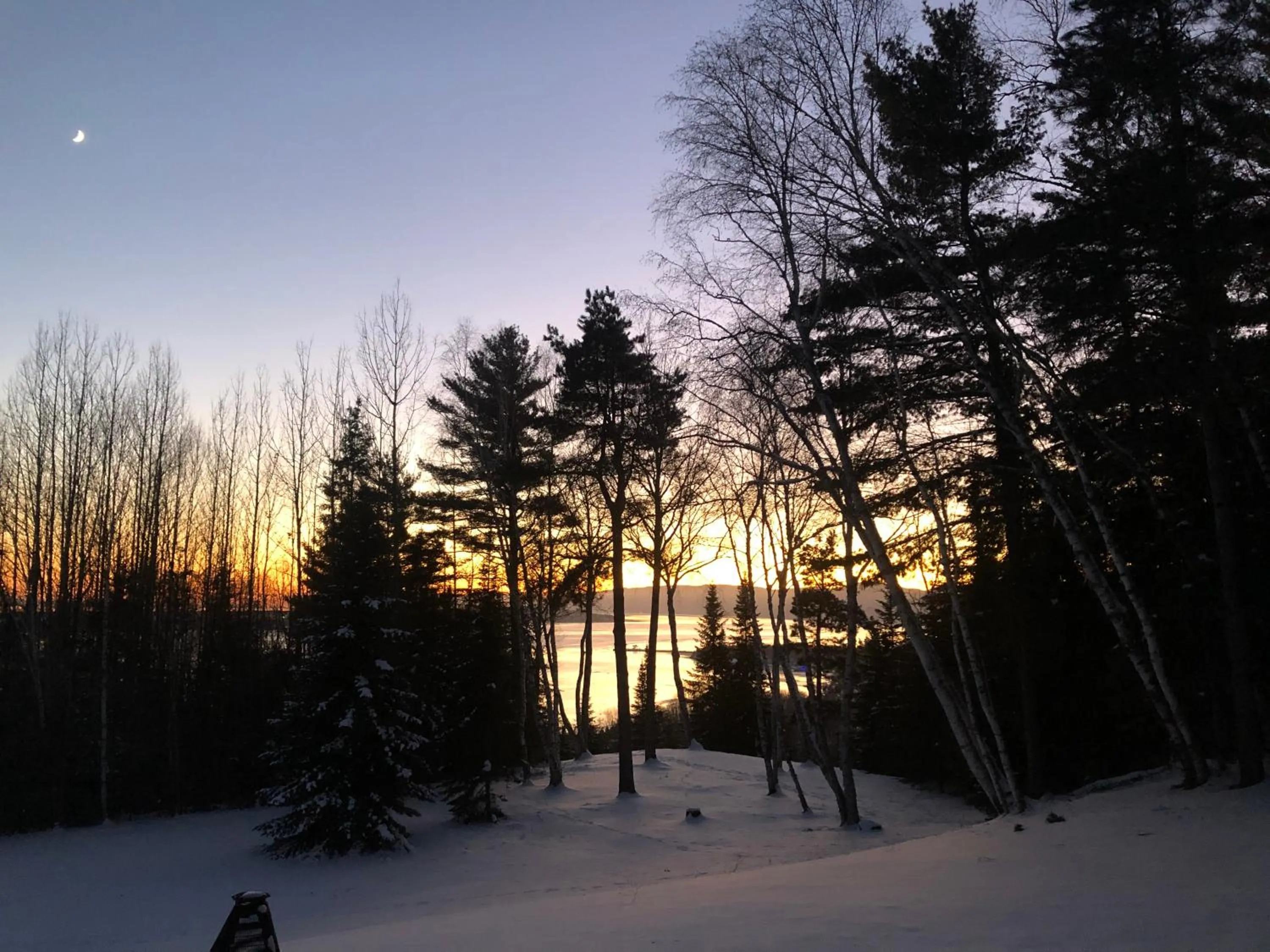 Sunset in Chalet Sous Les Pins