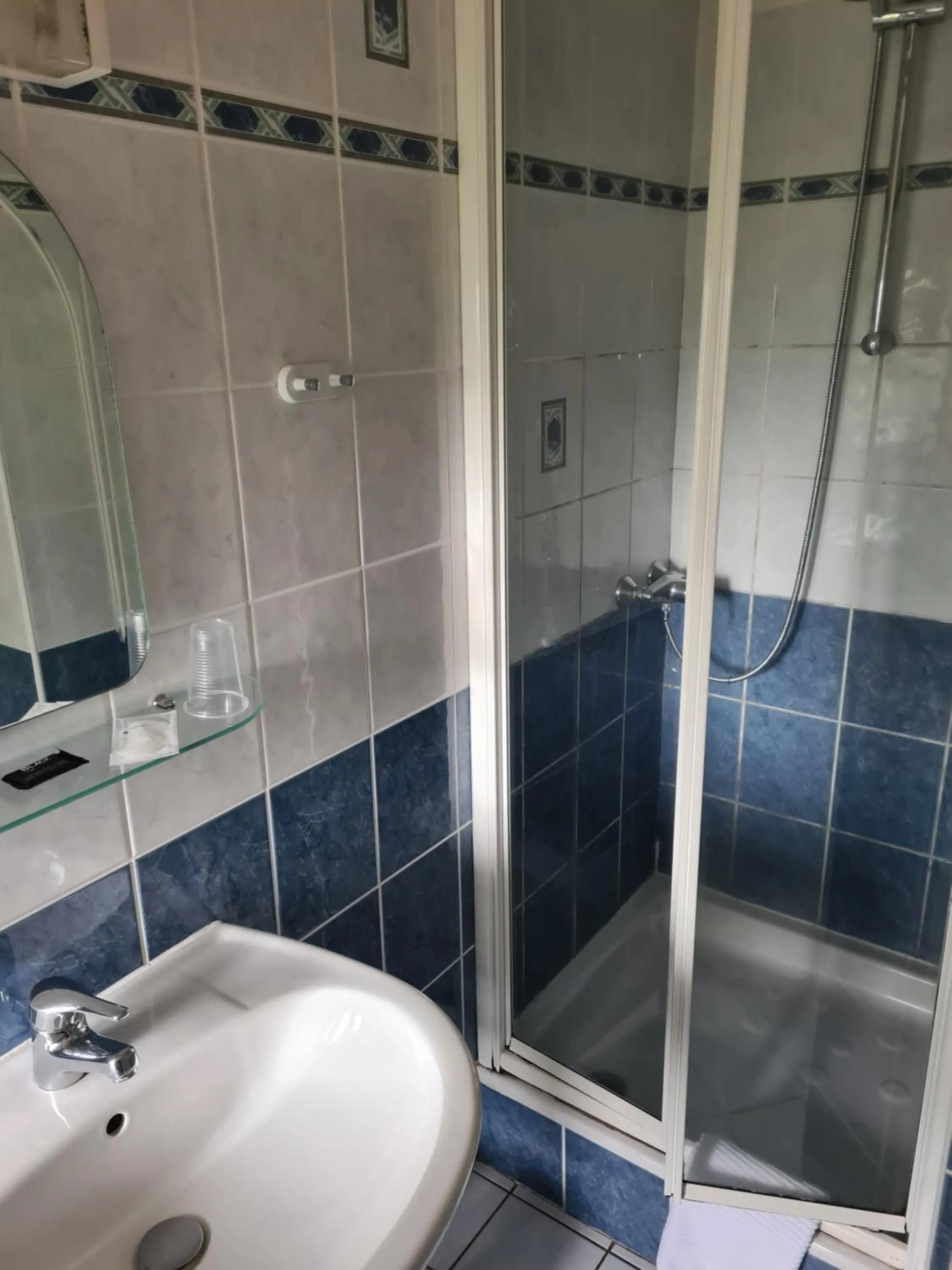 Shower in Hotel Saint julien aux bois