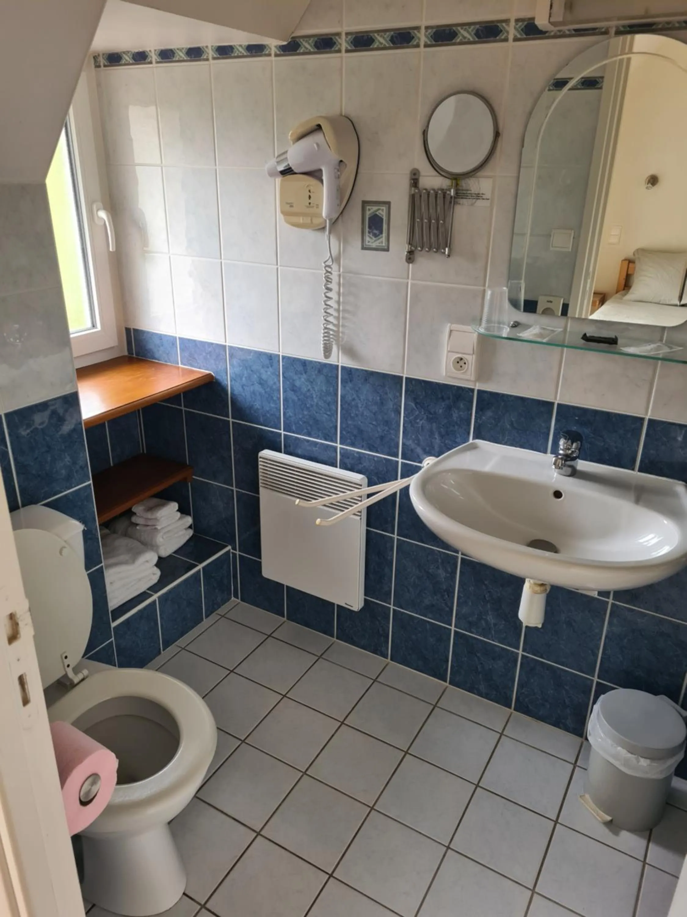 Toilet in Hotel Saint julien aux bois