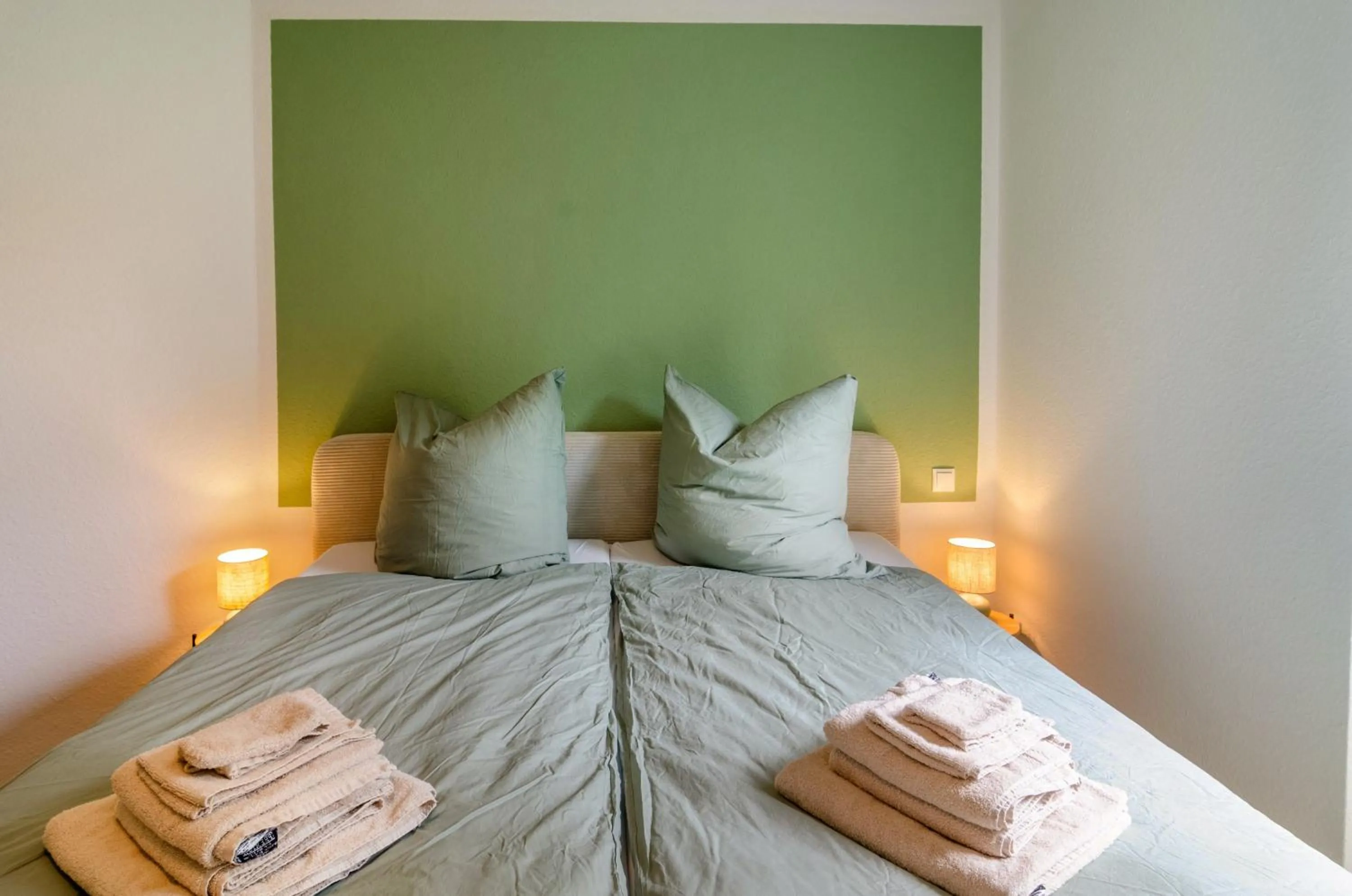 Living room, Bed in Fewo Luisa