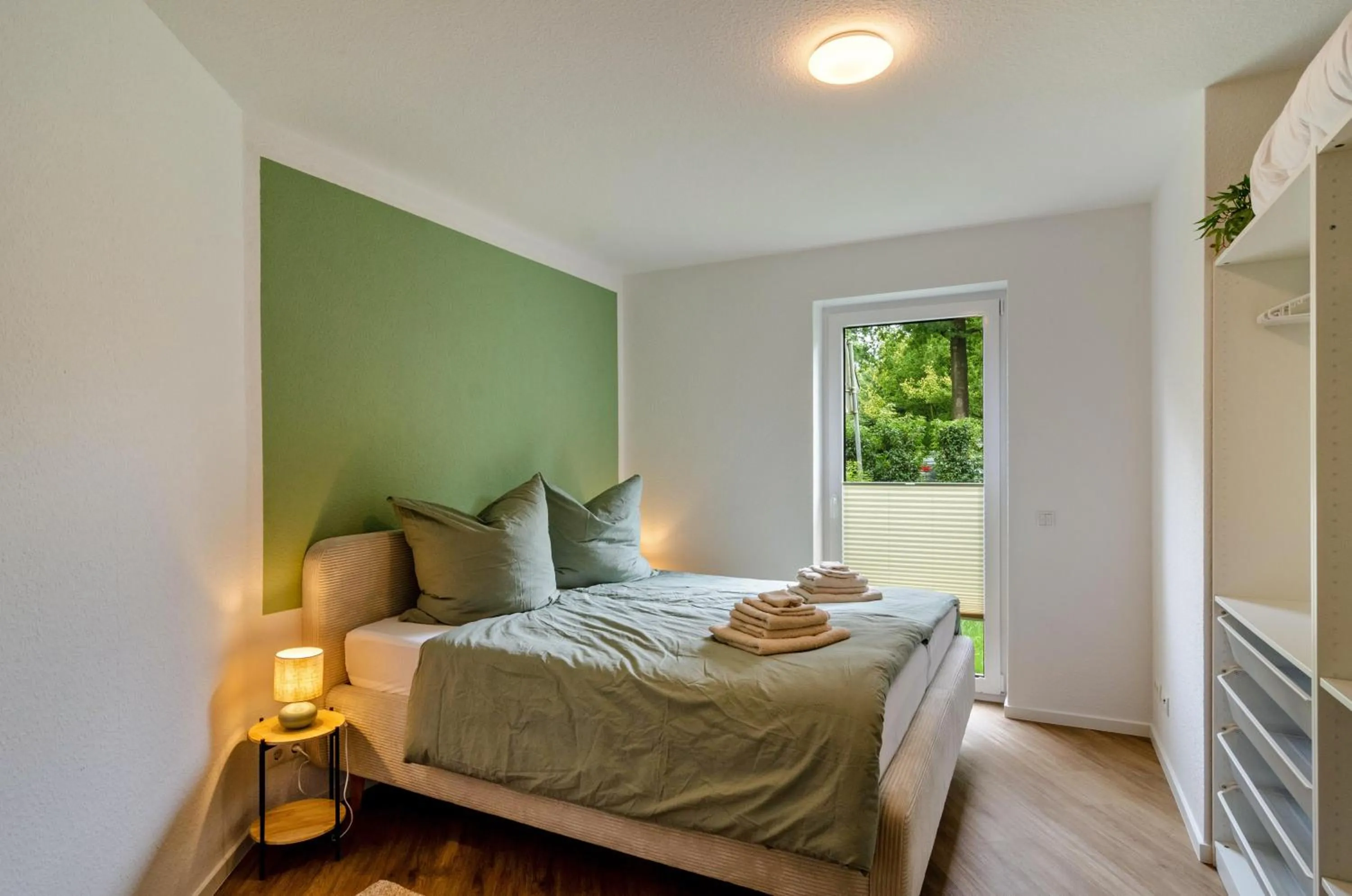 Living room, Bed in Fewo Luisa