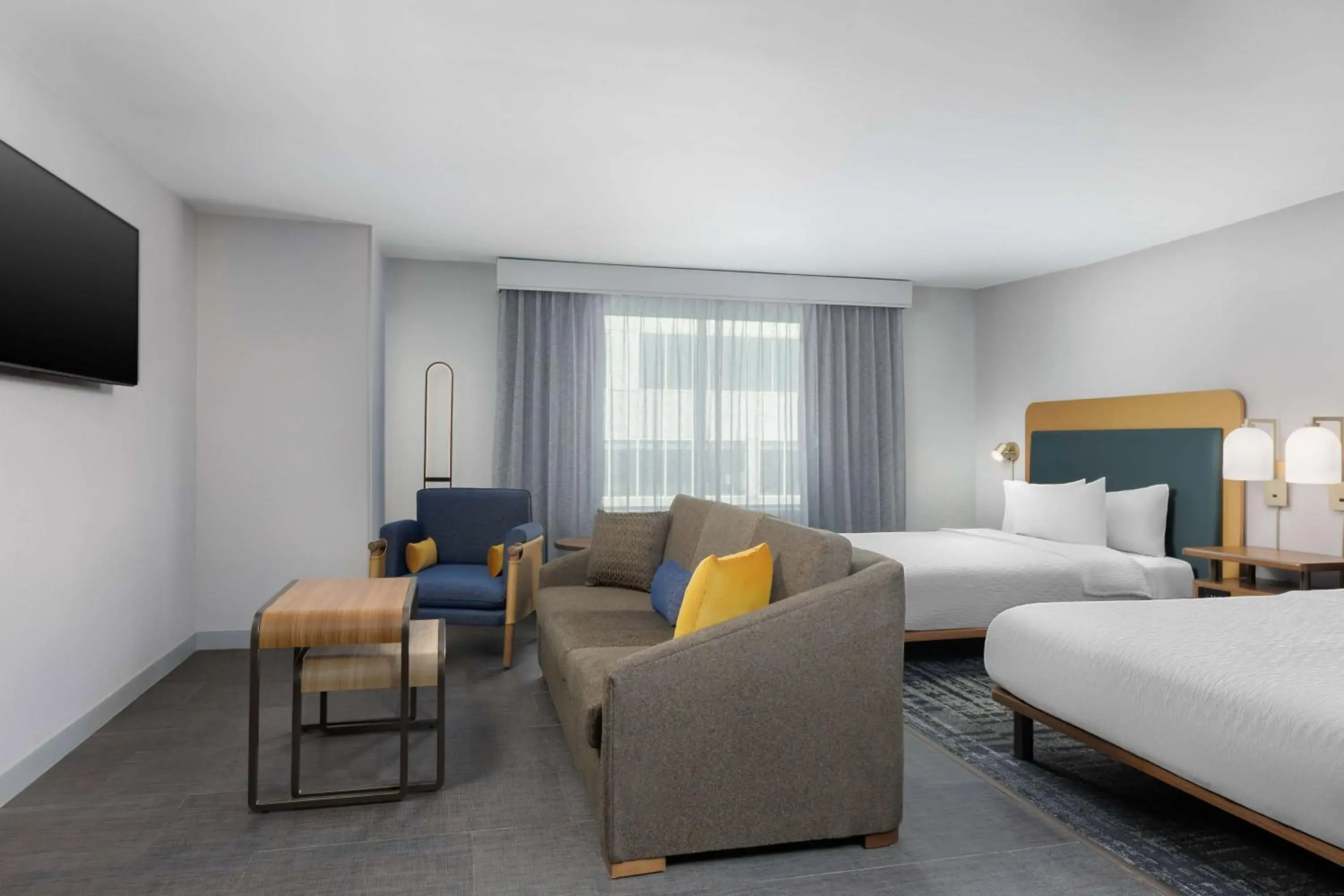Queen Studio with Two Queen Beds in Homewood Suites By Hilton Newport Cincinnati Queen Studio with Two Queen Beds in Homewood Suites By Hilton Newport Cincinnati