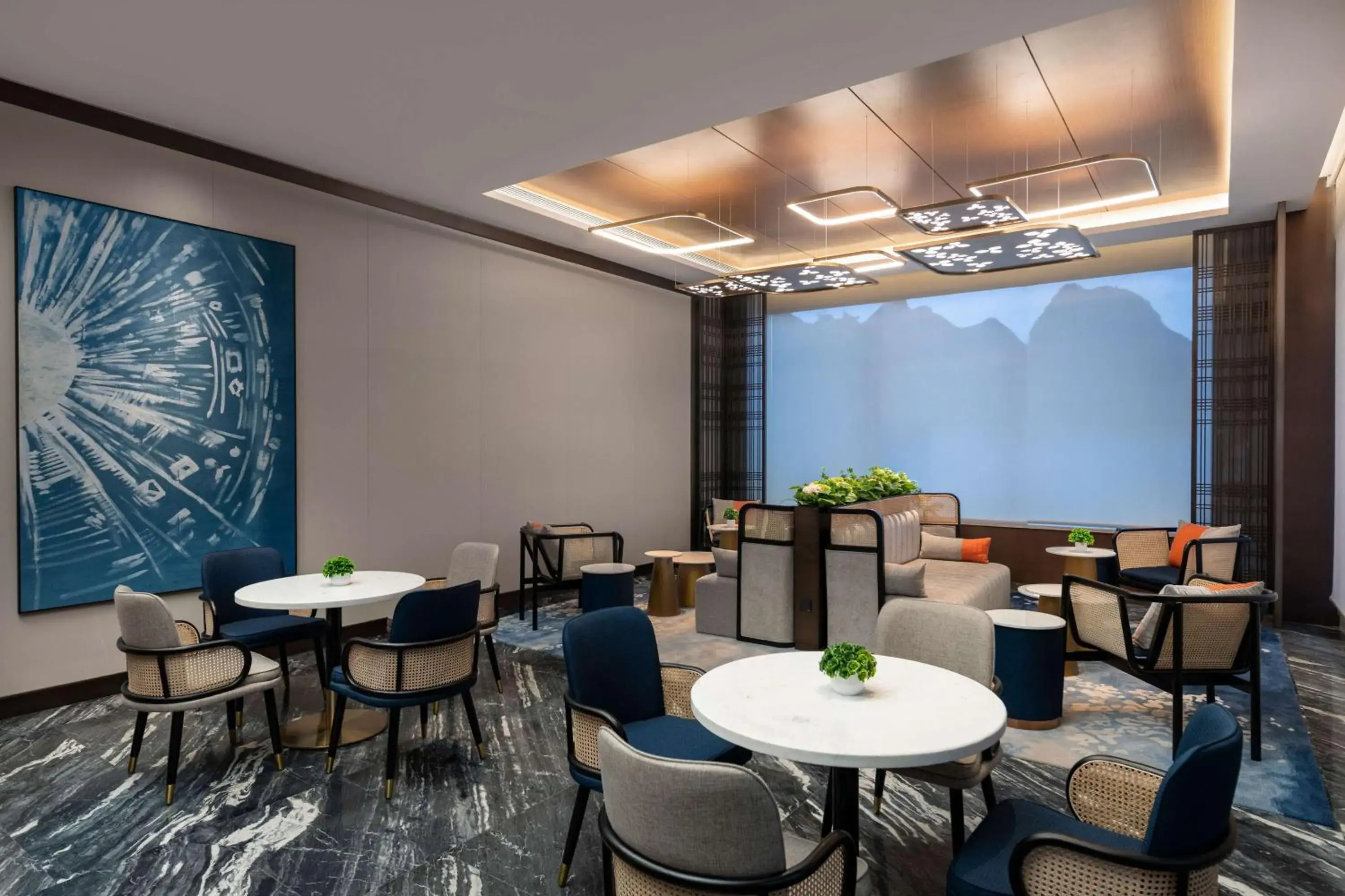 Lobby or reception in Hilton Garden Inn Xingyi Wanfenglin Lobby or reception in Hilton Garden Inn Xingyi Wanfenglin