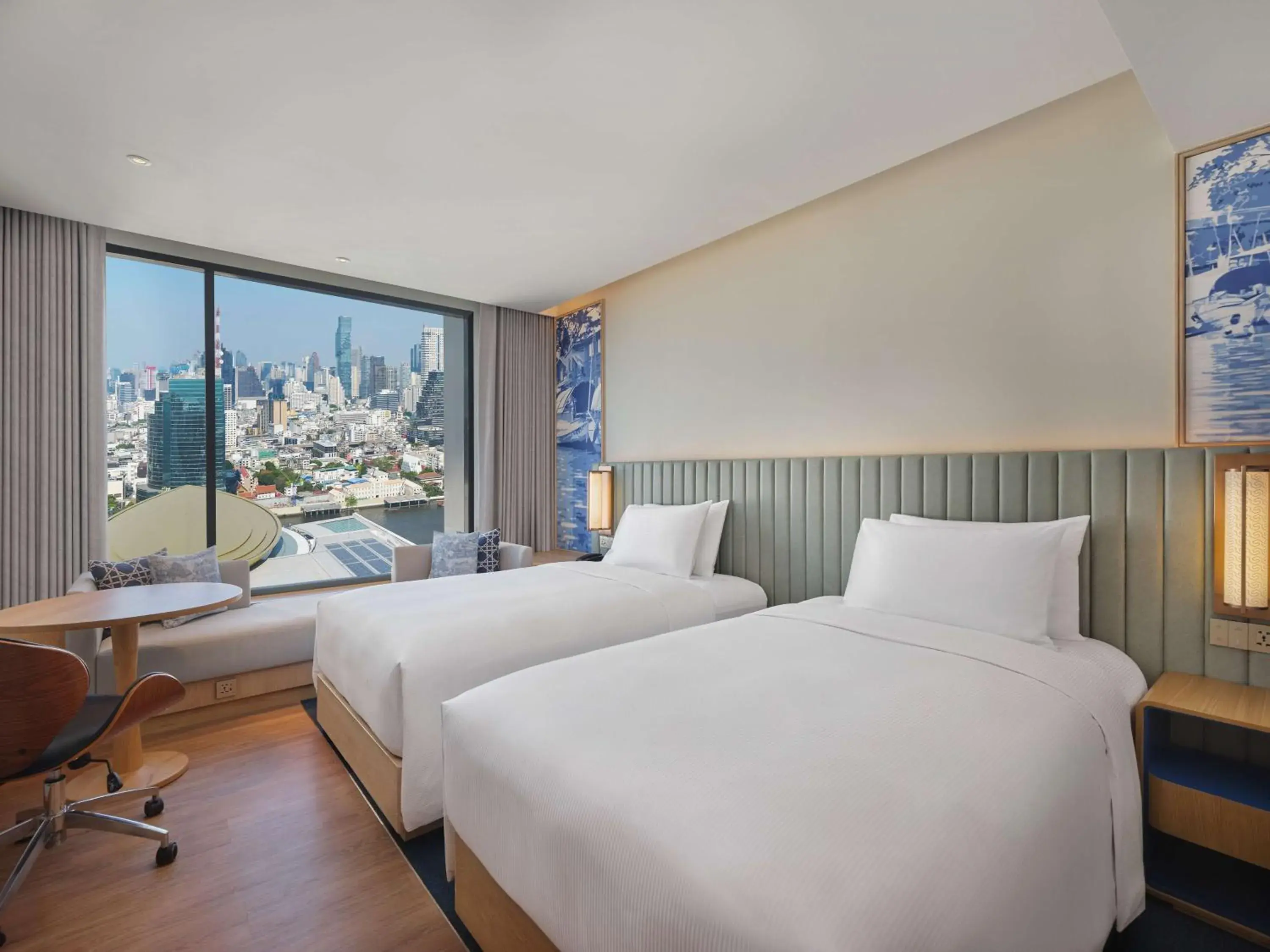 Bed in Hilton Garden Inn Bangkok Riverside Bed in Hilton Garden Inn Bangkok Riverside