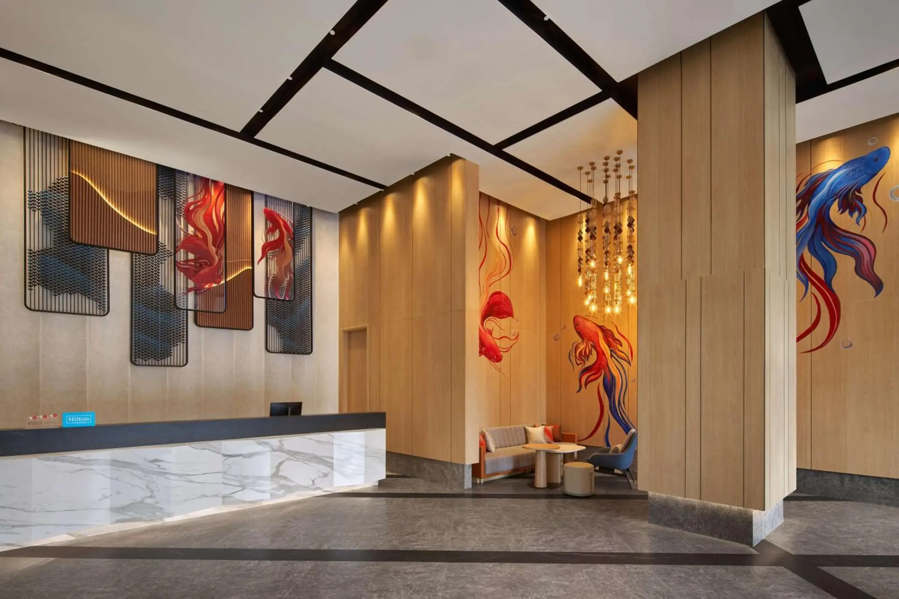 Lobby or reception in Hilton Garden Inn Bangkok Riverside Lobby or reception in Hilton Garden Inn Bangkok Riverside