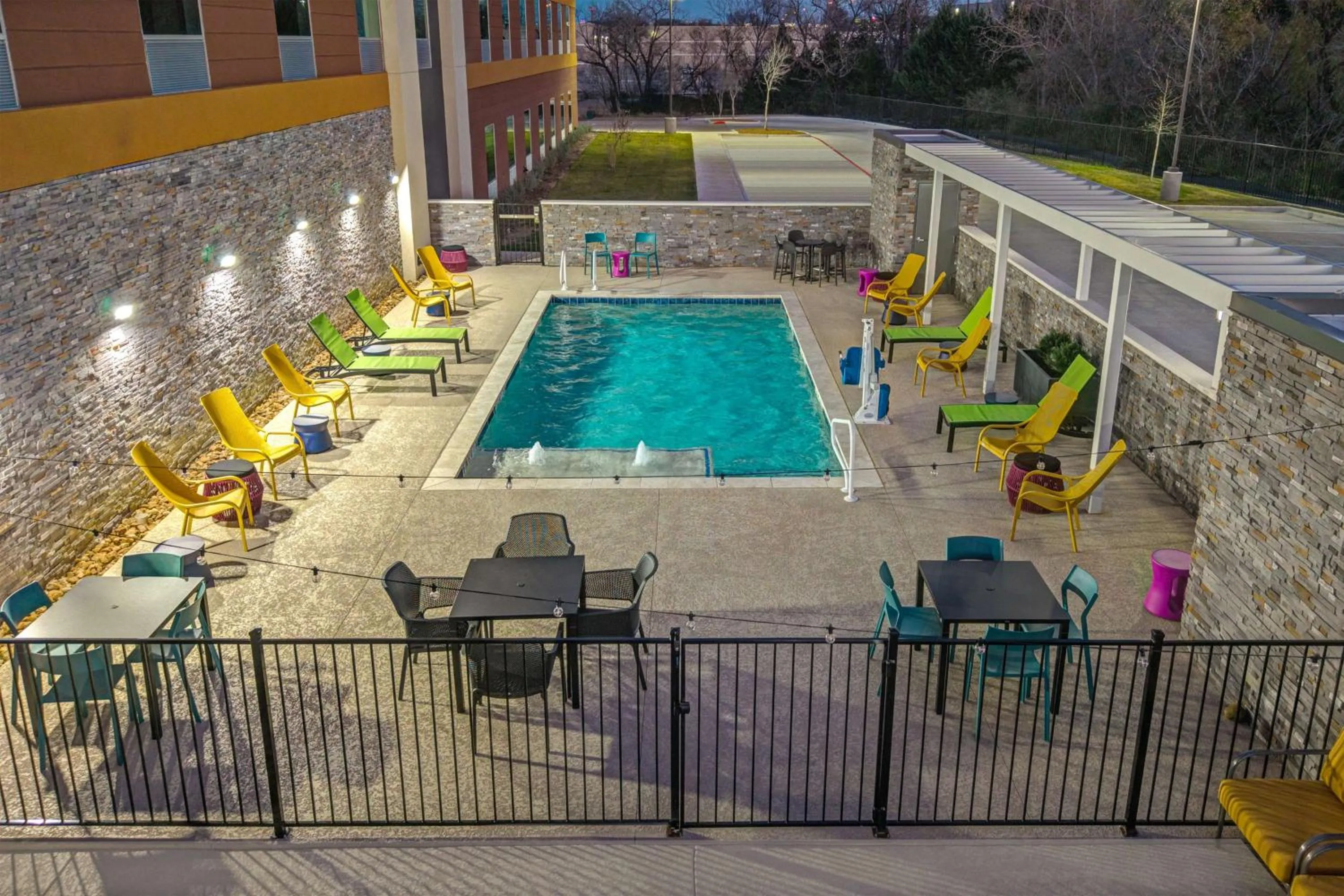 Pool view in Home2 Suites By Hilton Dallas I-30 Cockrell Hill