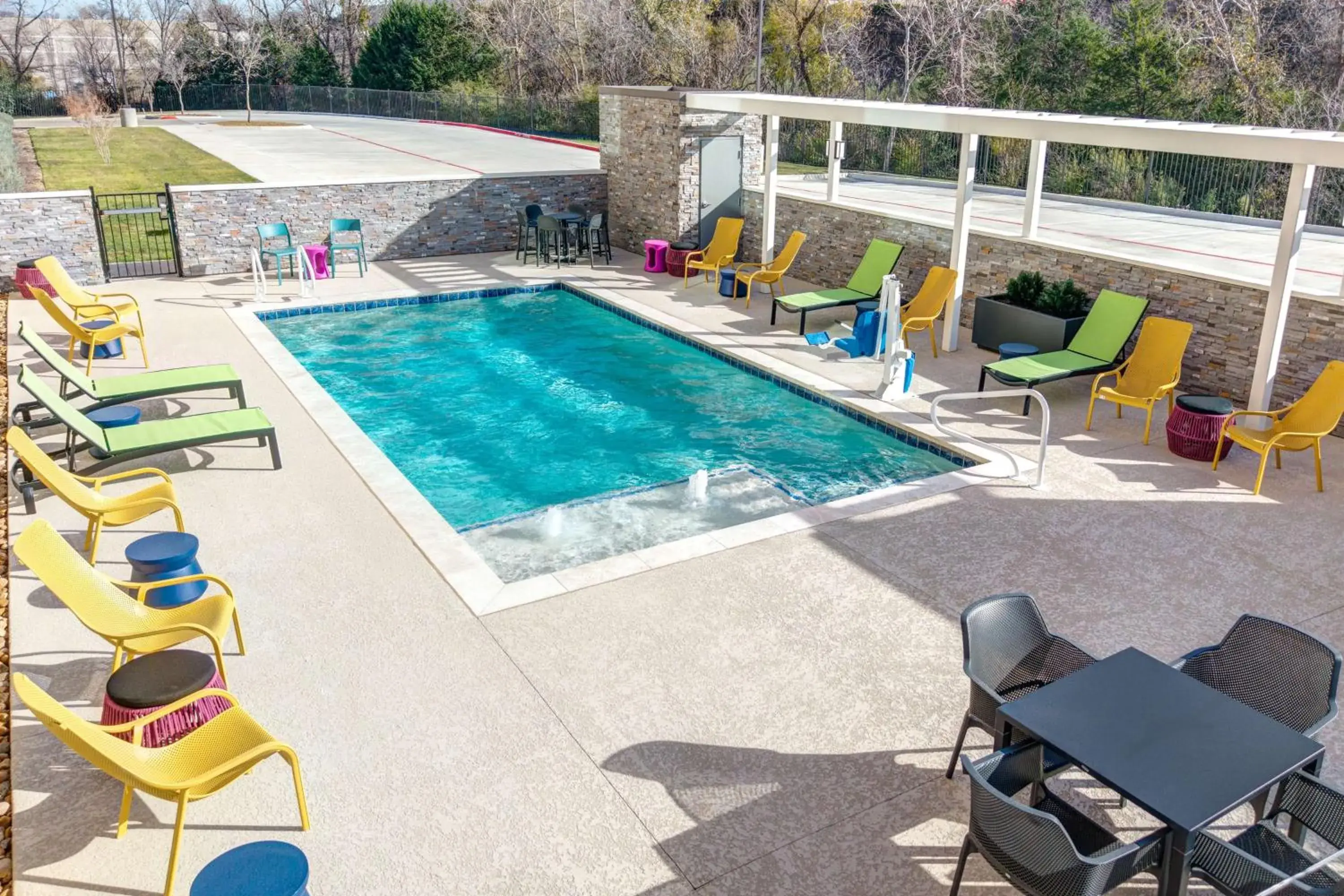 Pool view in Home2 Suites By Hilton Dallas I-30 Cockrell Hill Pool view in Home2 Suites By Hilton Dallas I-30 Cockrell Hill
