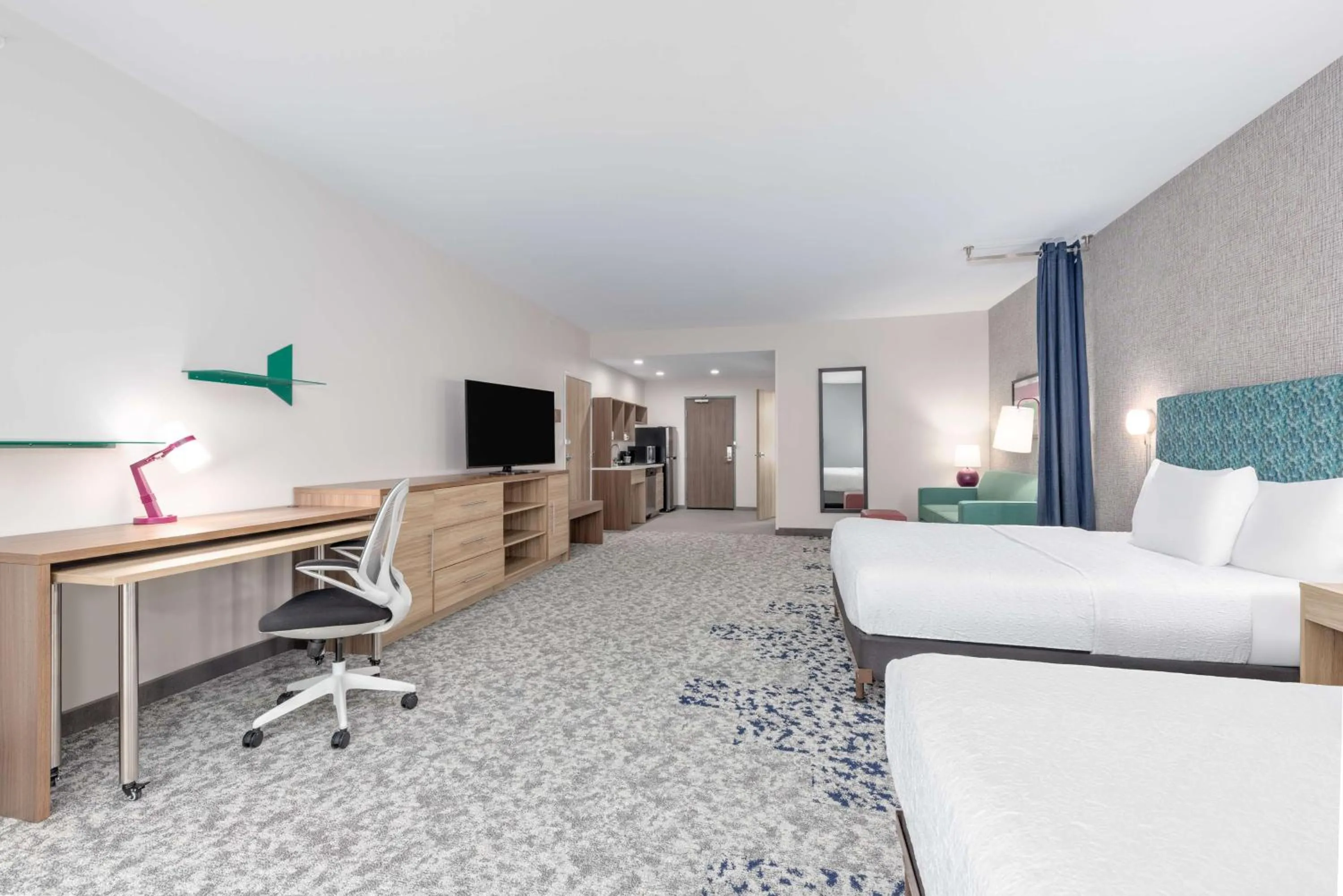 Bedroom, Bed in Home2 Suites By Hilton Dallas I-30 Cockrell Hill