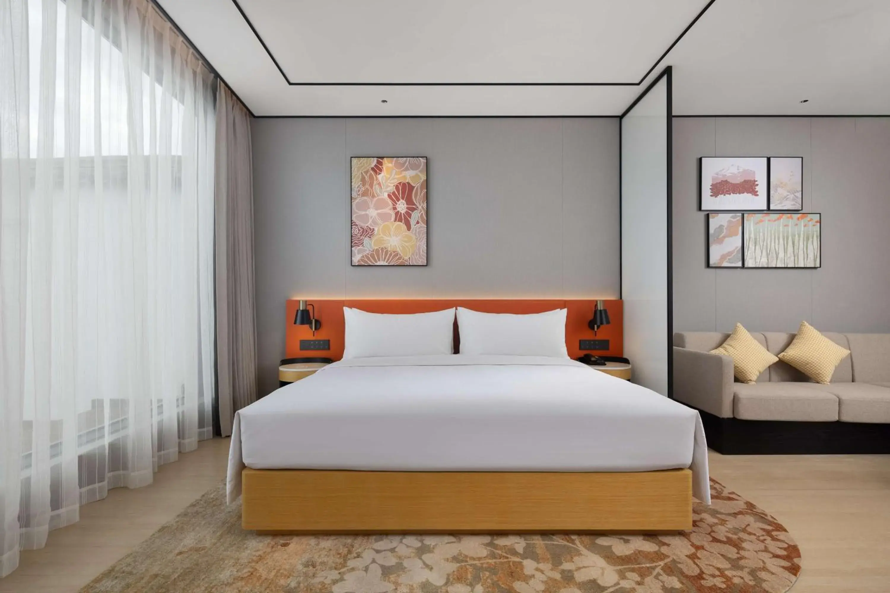 Living room, Bed in Hilton Garden Inn Dali Ancient City Living room, Bed in Hilton Garden Inn Dali Ancient City