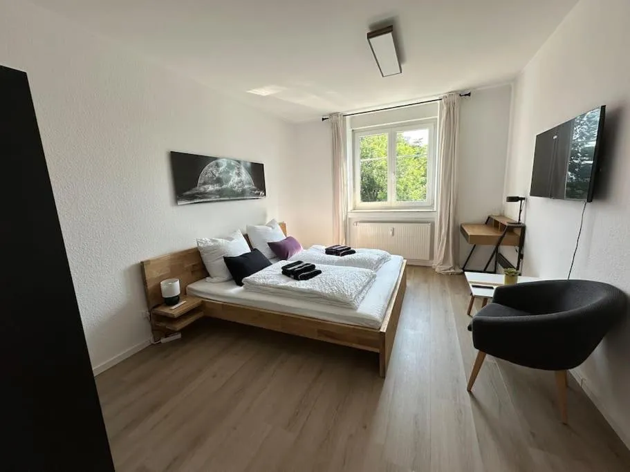 Bed in Kirschbaum Apartment