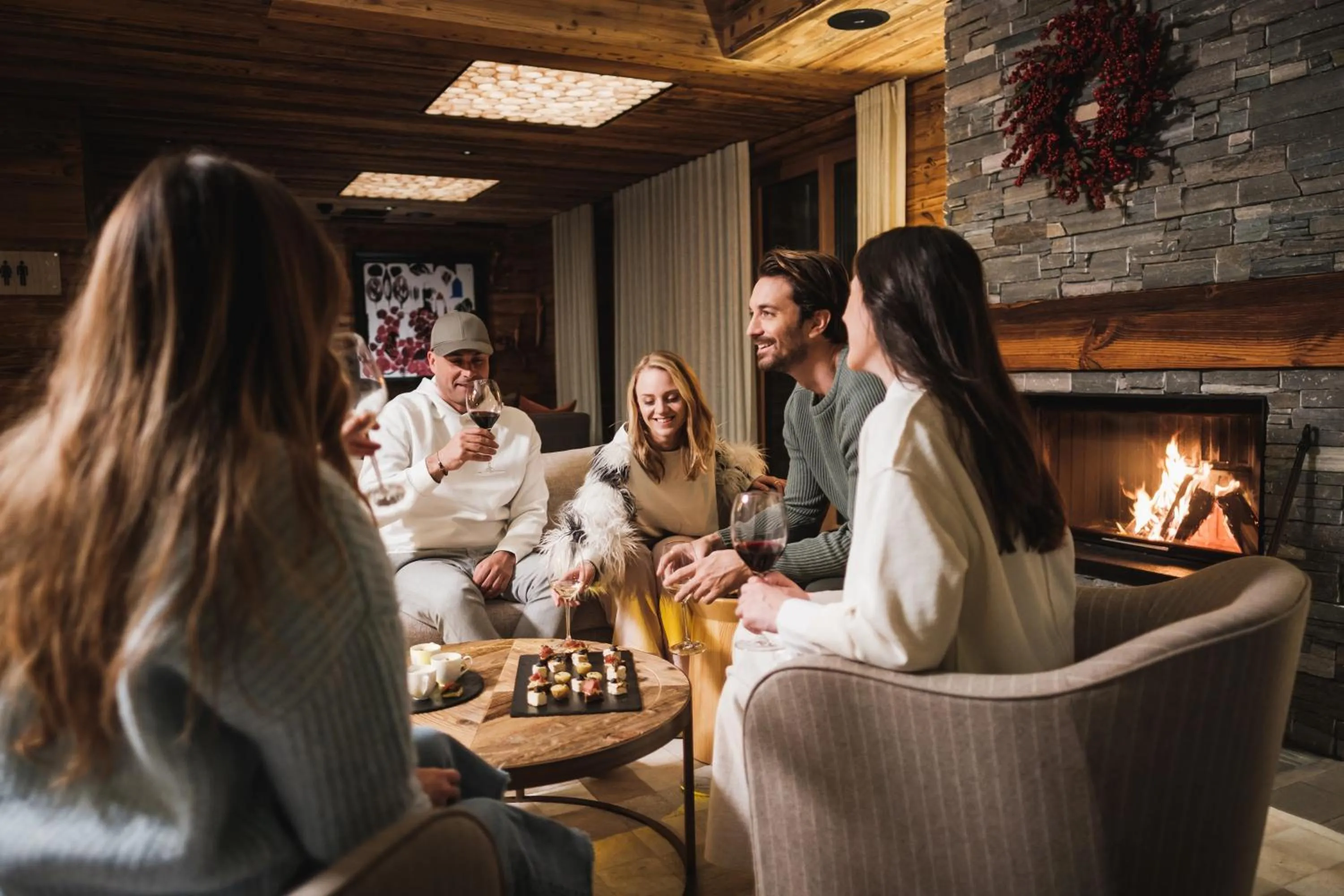 Lounge or bar in The Capra Saas-Fee