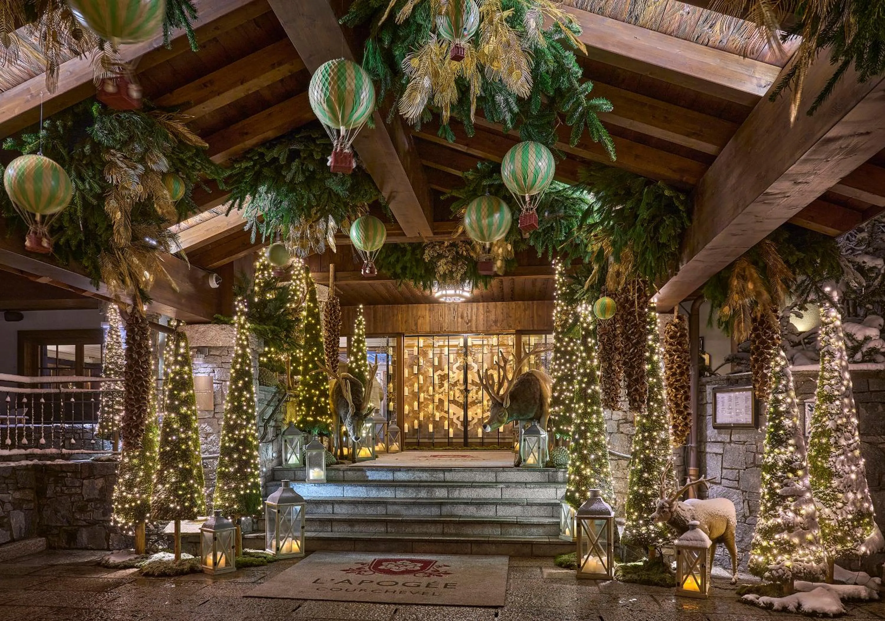 Decorative detail in Apogée Courchevel, Oetker Hotels