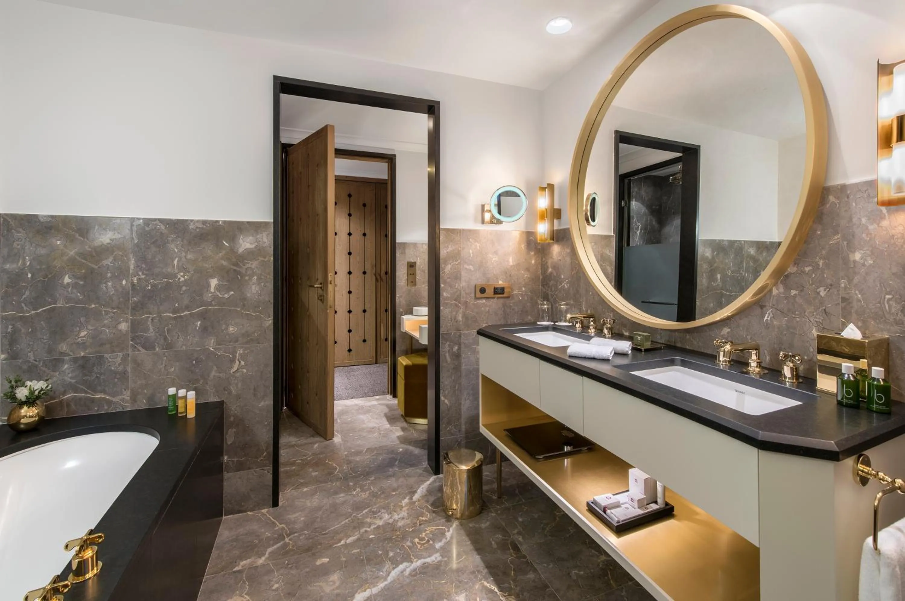 Bathroom in Apogée Courchevel, Oetker Hotels