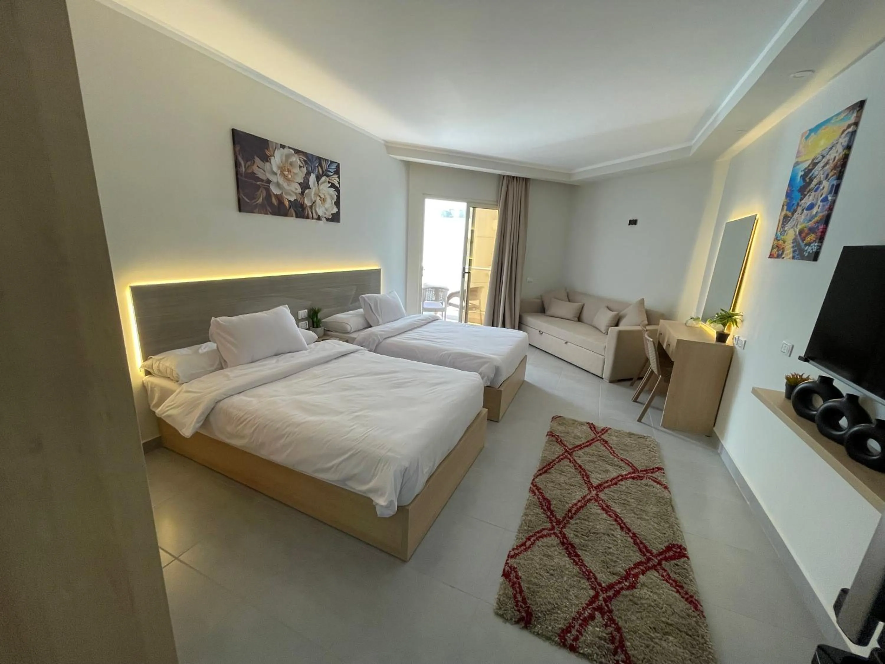 Bed in Scanddic Resort Hurghada
