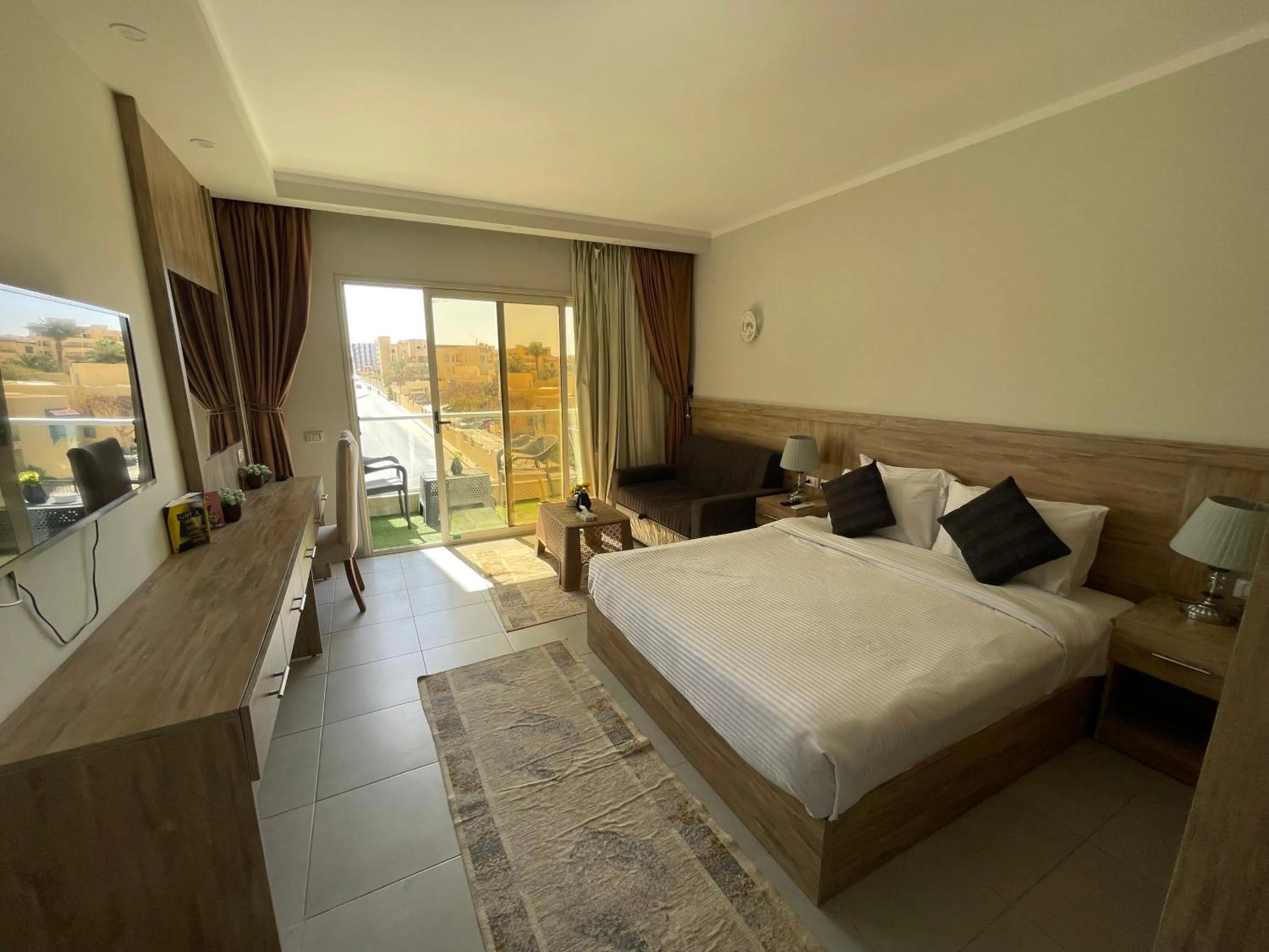 Bed in Scanddic Resort Hurghada