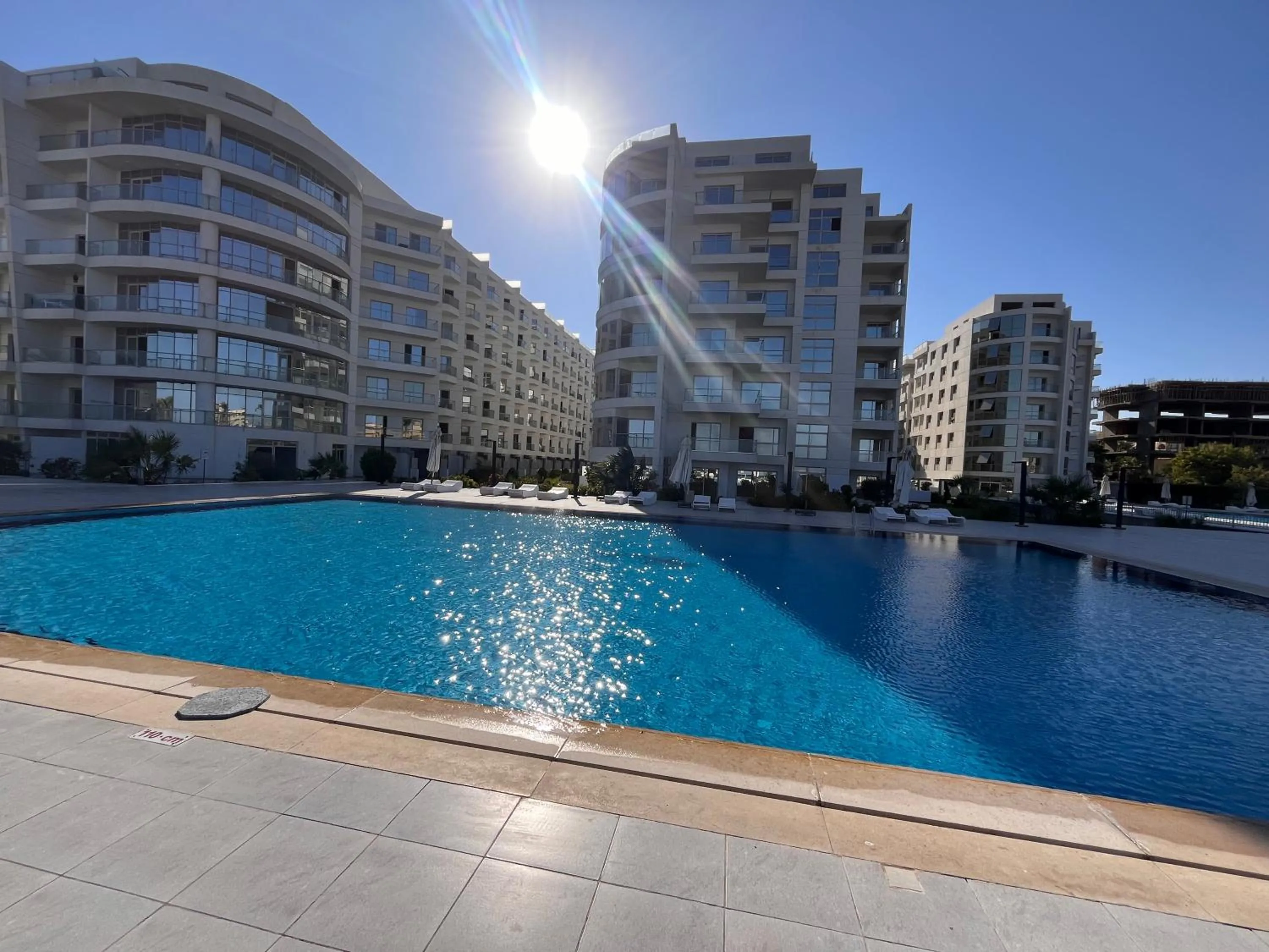 Pool view in Scanddic Resort Hurghada