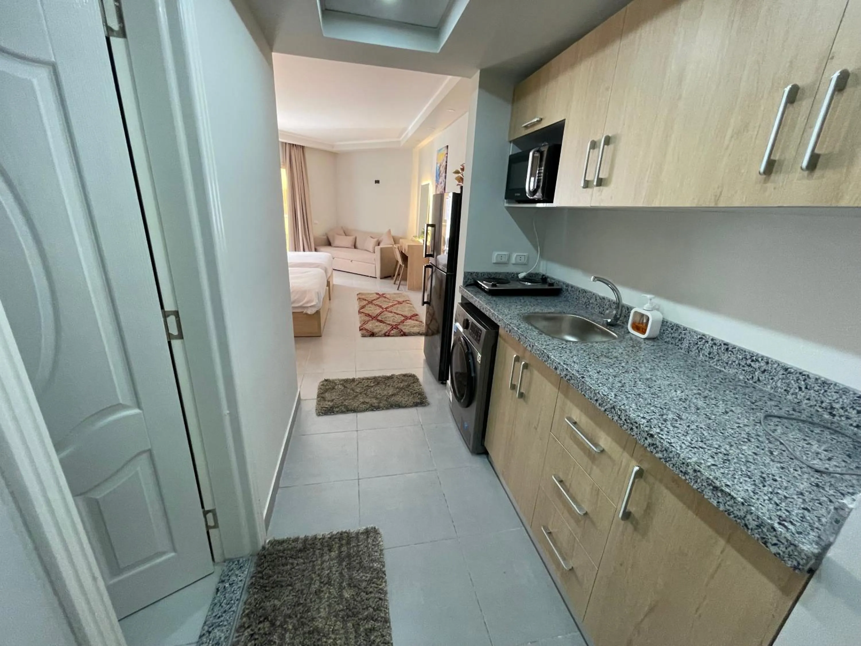 kitchen, Bed in Scanddic Resort Hurghada