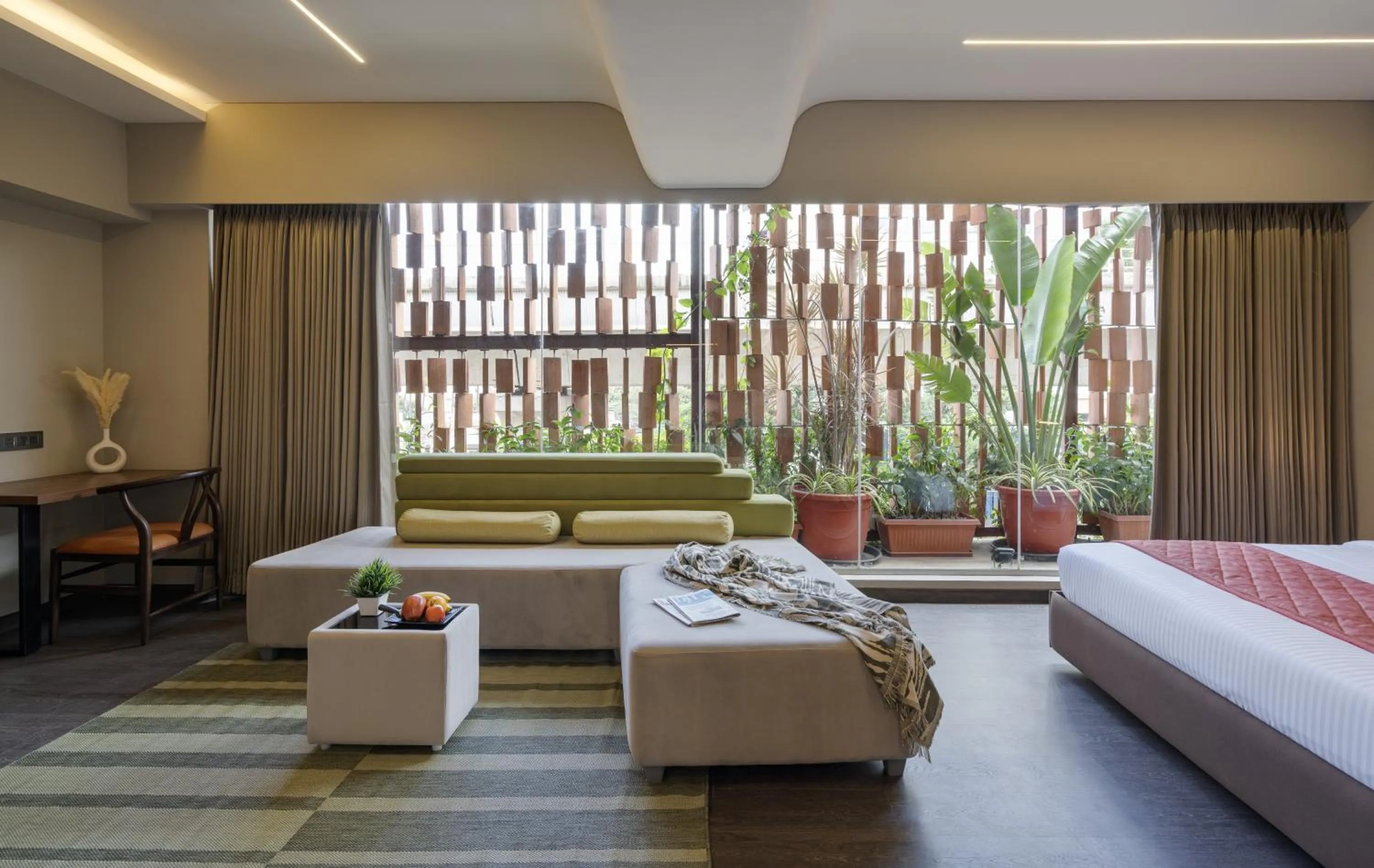 Bedroom, Bed in Fressotel, Kanakapura Road