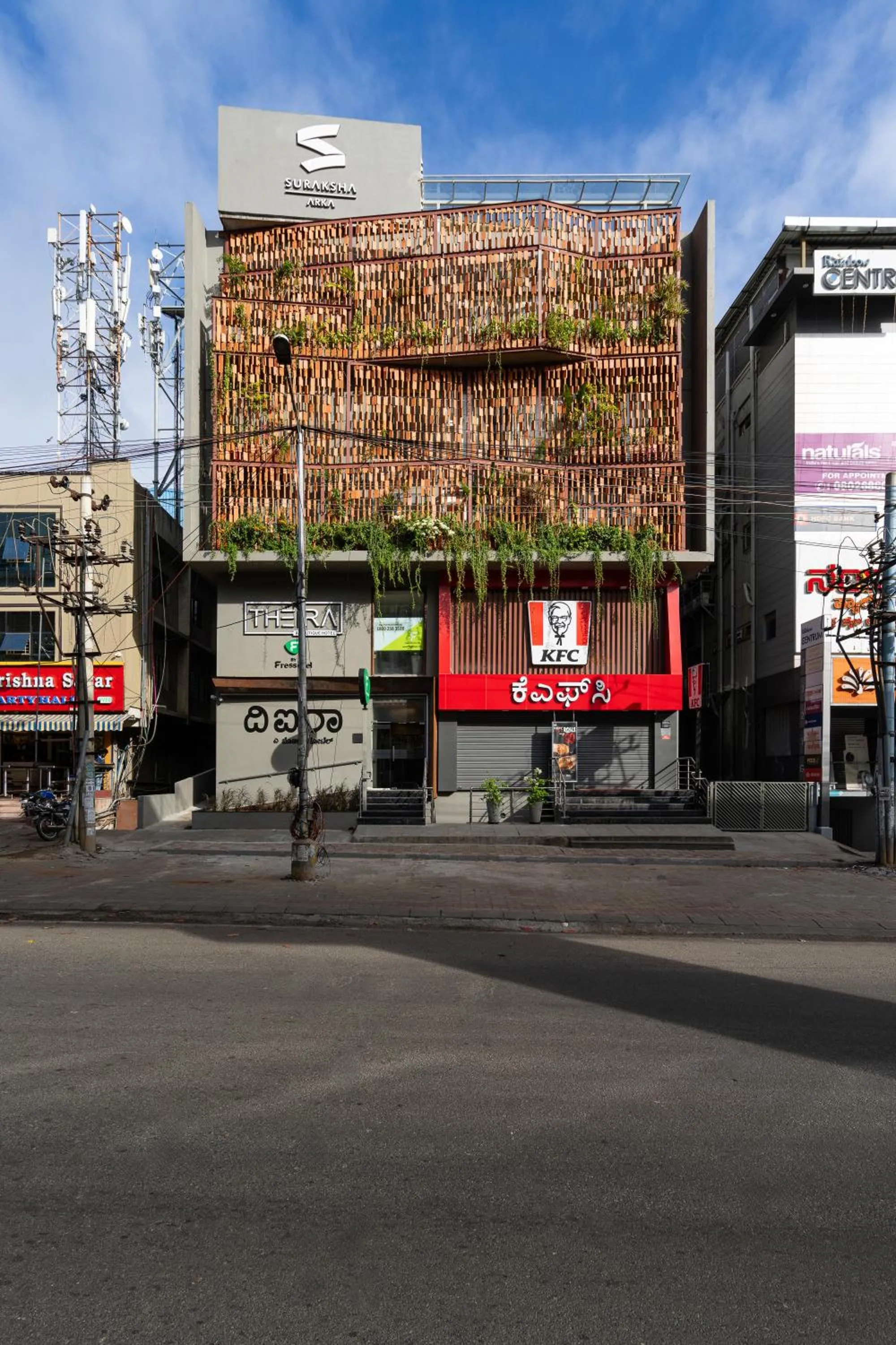 Facade/entrance in Fressotel, Kanakapura Road