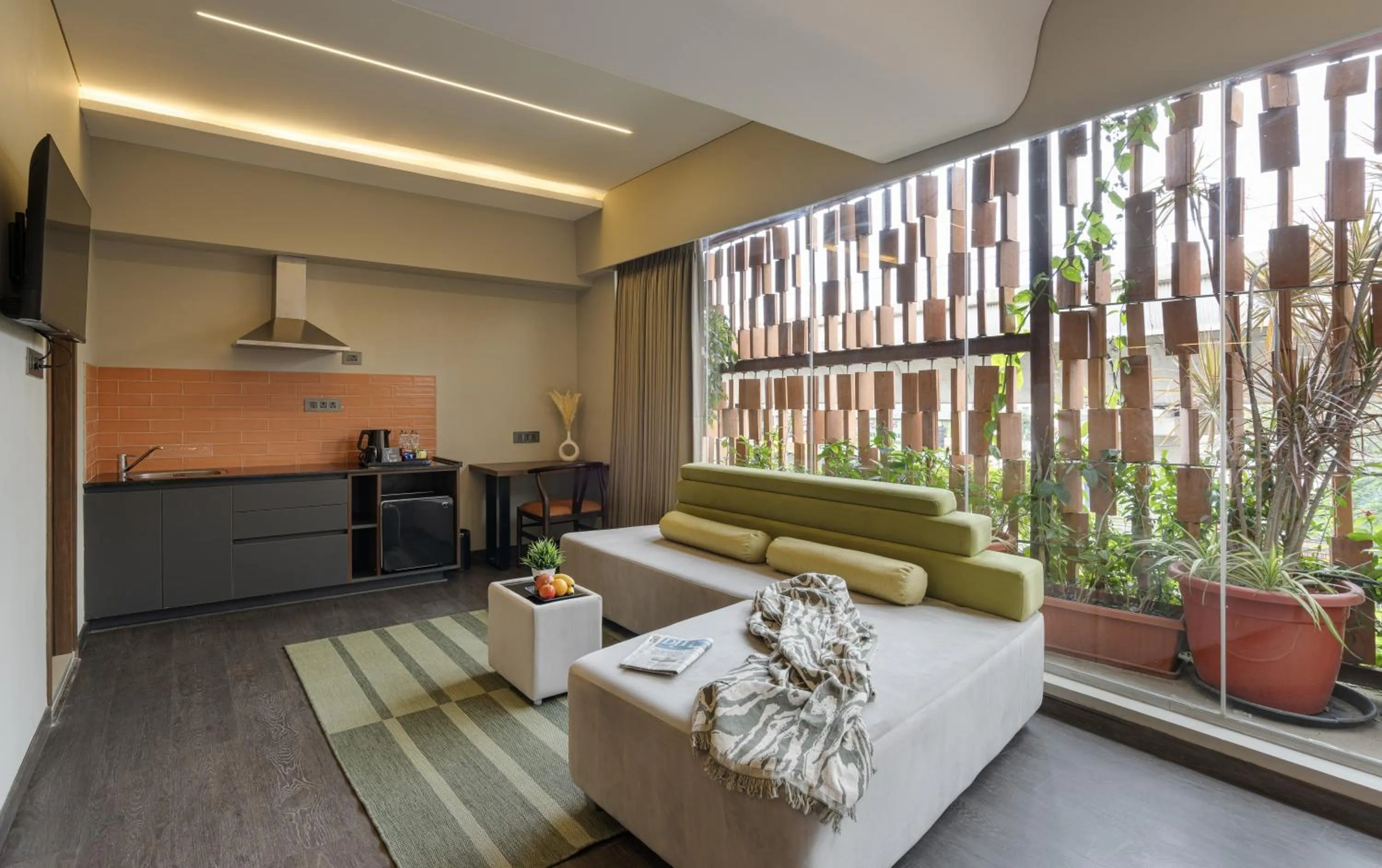 Living room in Fressotel, Kanakapura Road