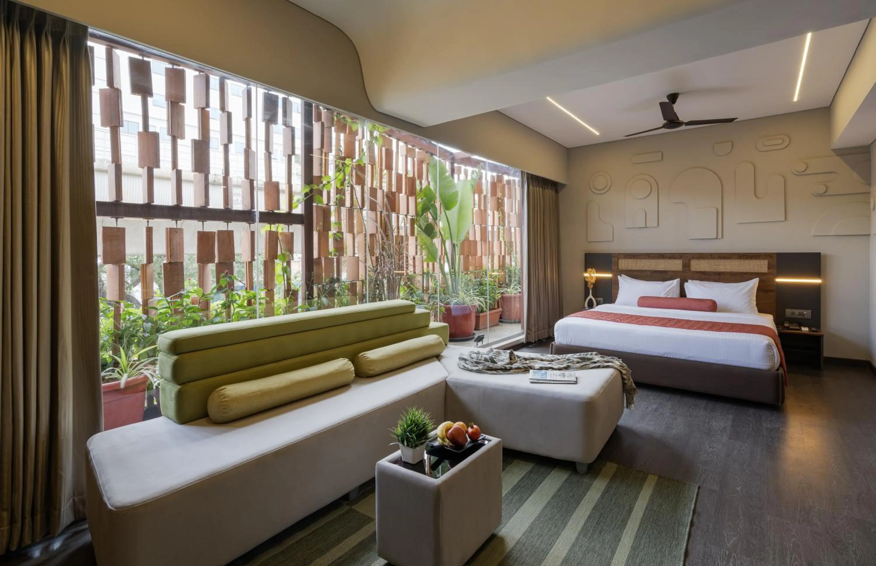 Bedroom, Bed in Fressotel, Kanakapura Road
