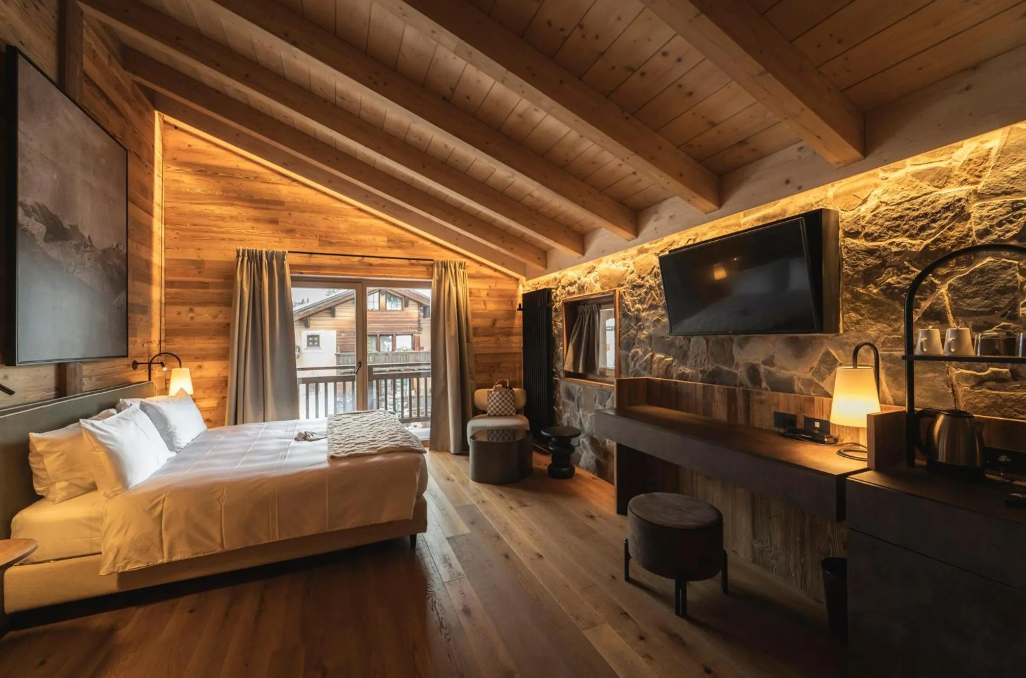Bed in Mont Chalet Nevada - Hotel & Spa