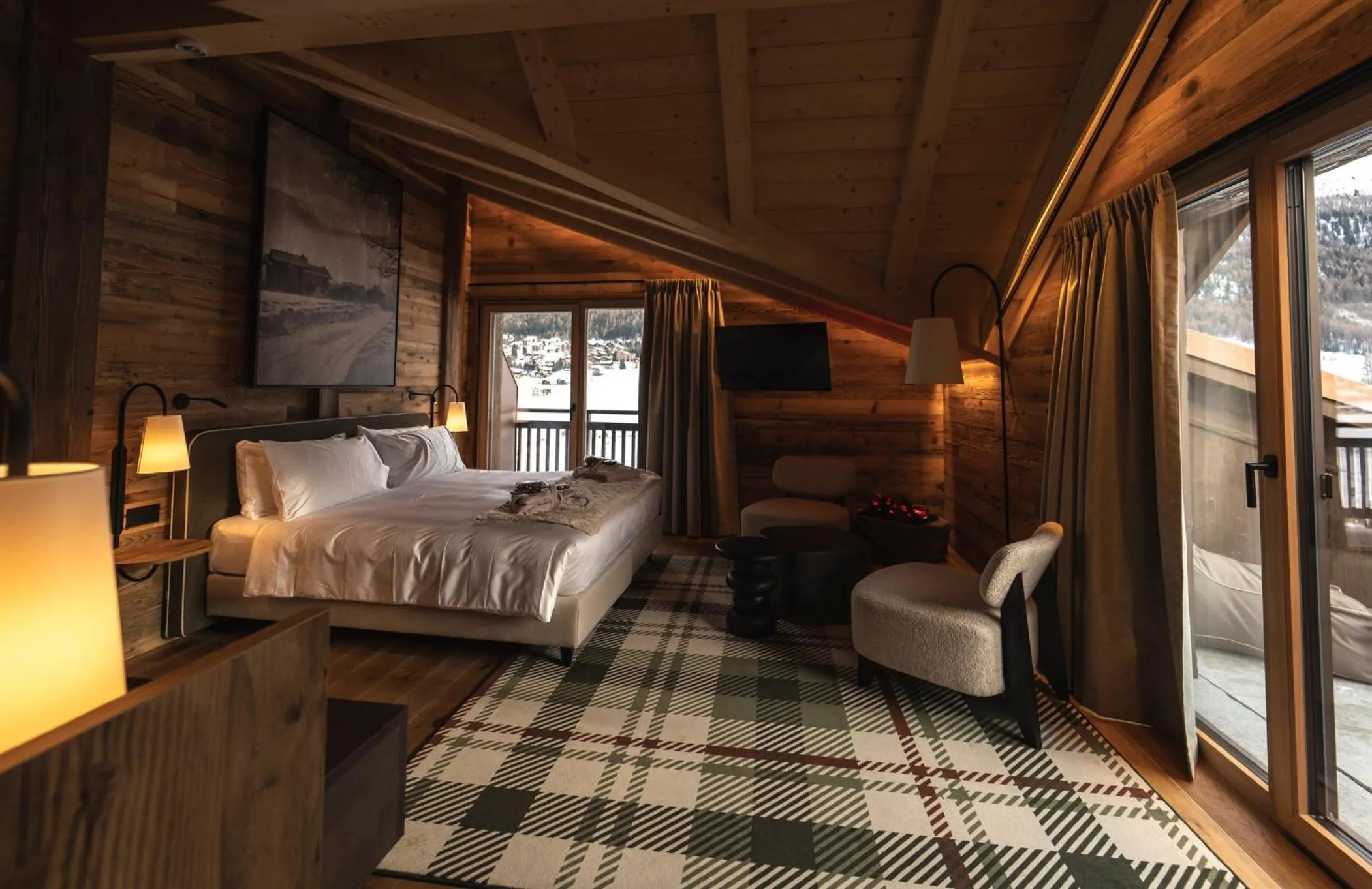 Bed in Mont Chalet Nevada - Hotel & Spa