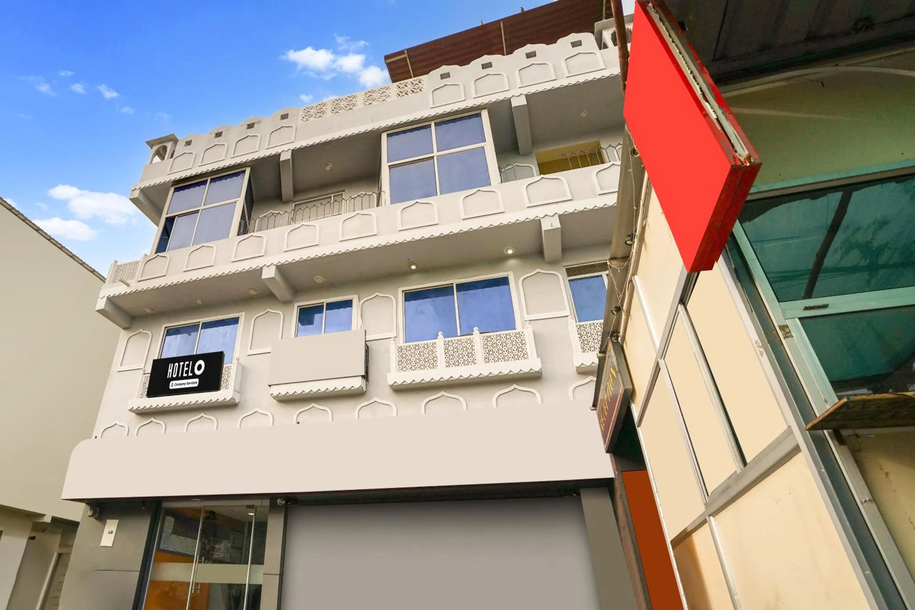 Facade/entrance in Hotel O JLN Marg Malviya Nagar Formerly Hotel Braj Haveli