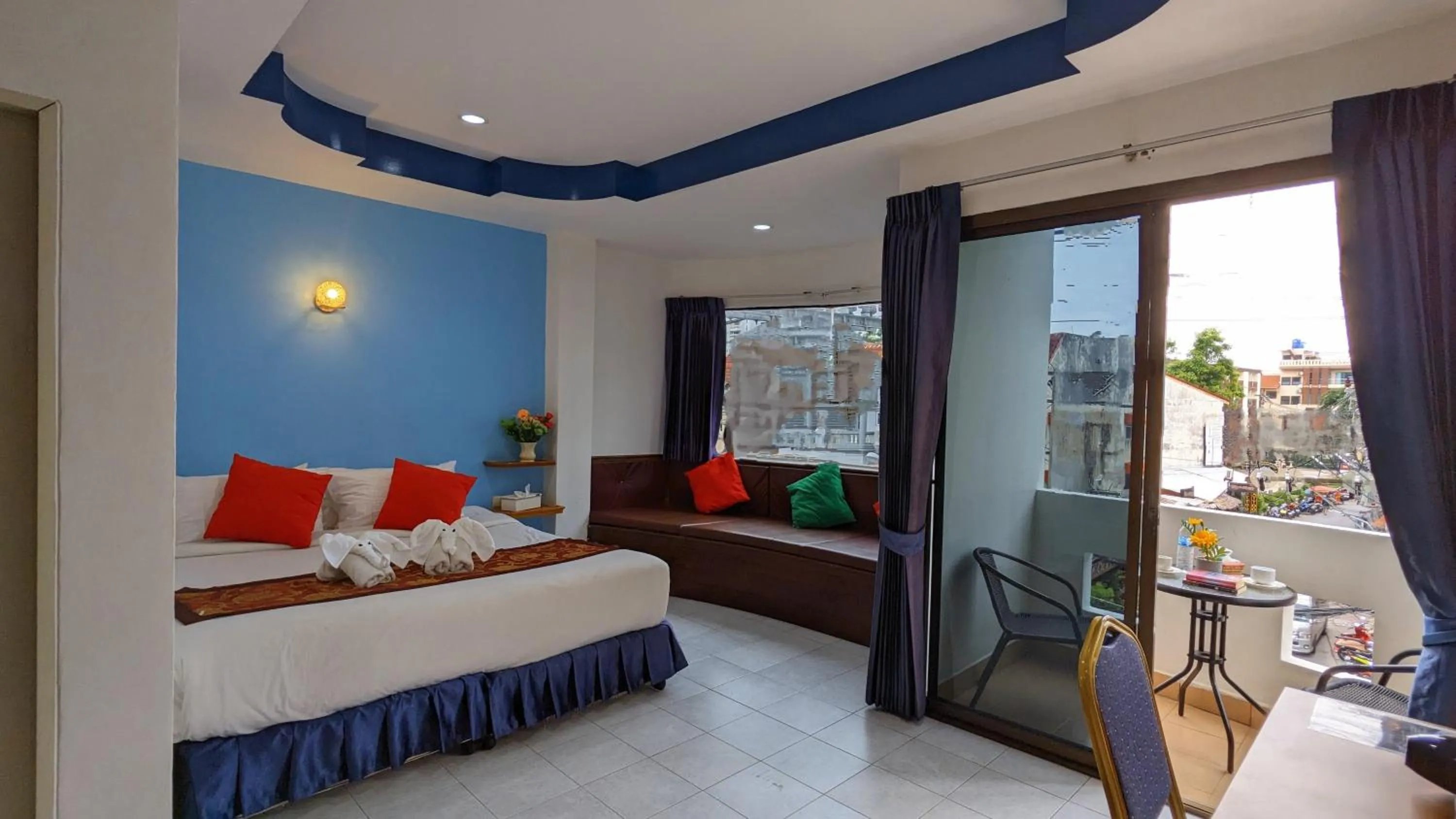 Photo of the whole room, Bed in Heaven House Restro & Bar