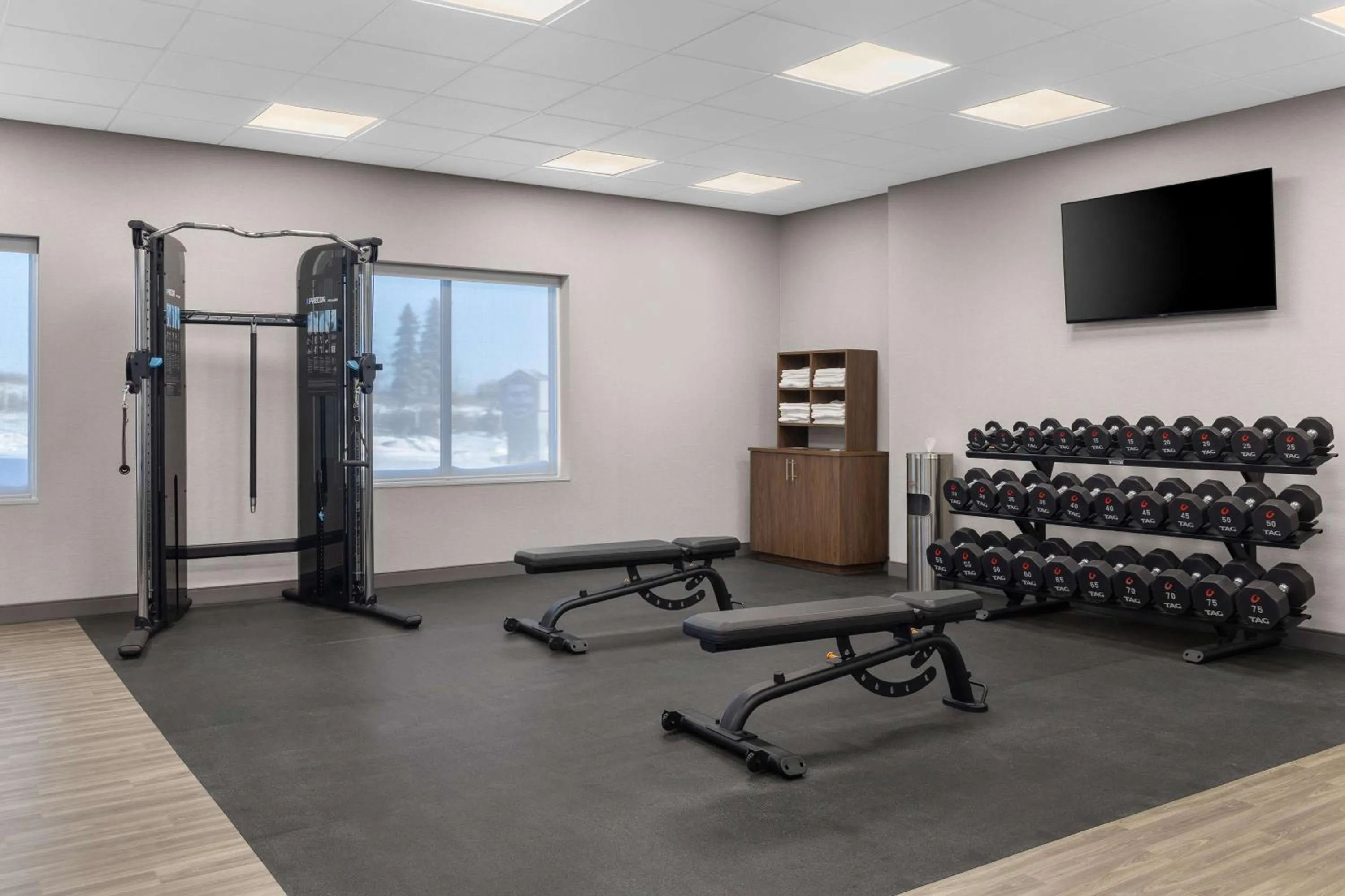 Fitness centre/facilities in Hampton Inn & Suites Orangeville, On