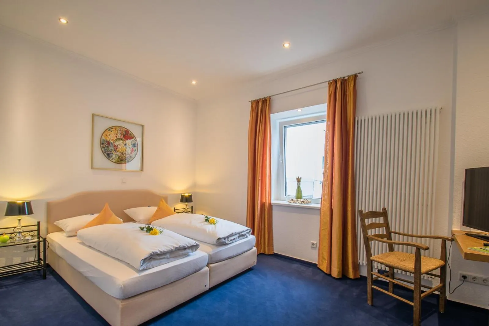 Bed in Posthotel Monegro