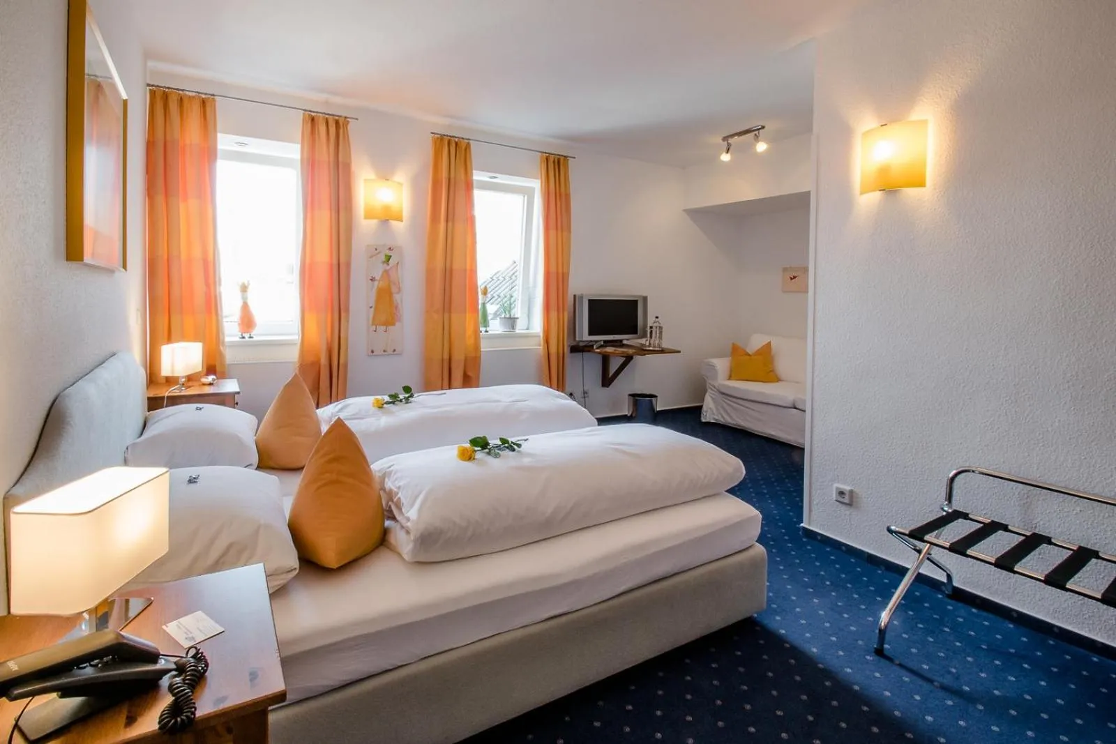 Bed in Posthotel Monegro