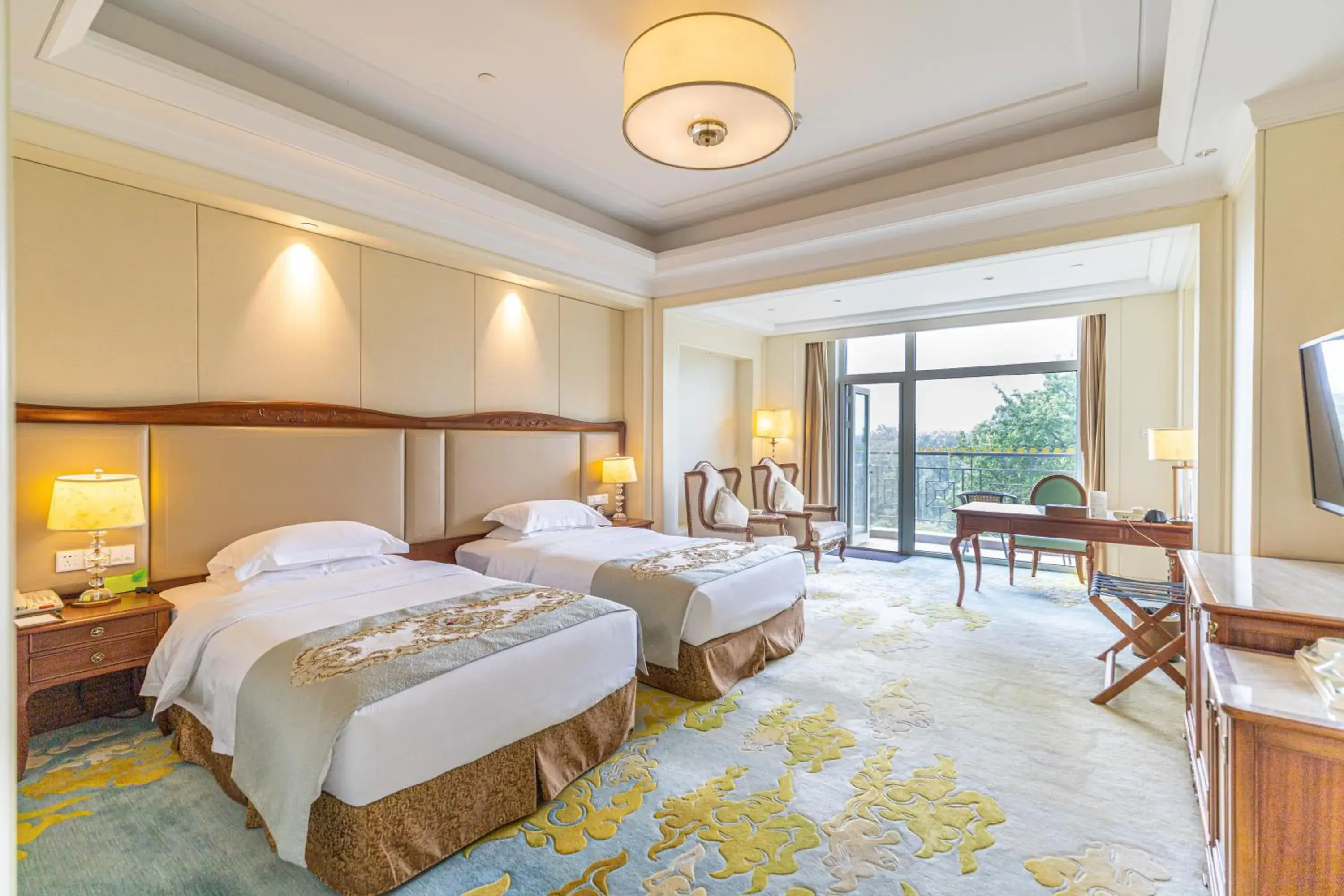Twin Room With View in Nanjing Dongjiao State Guesthouse Twin Room With View in Nanjing Dongjiao State Guesthouse