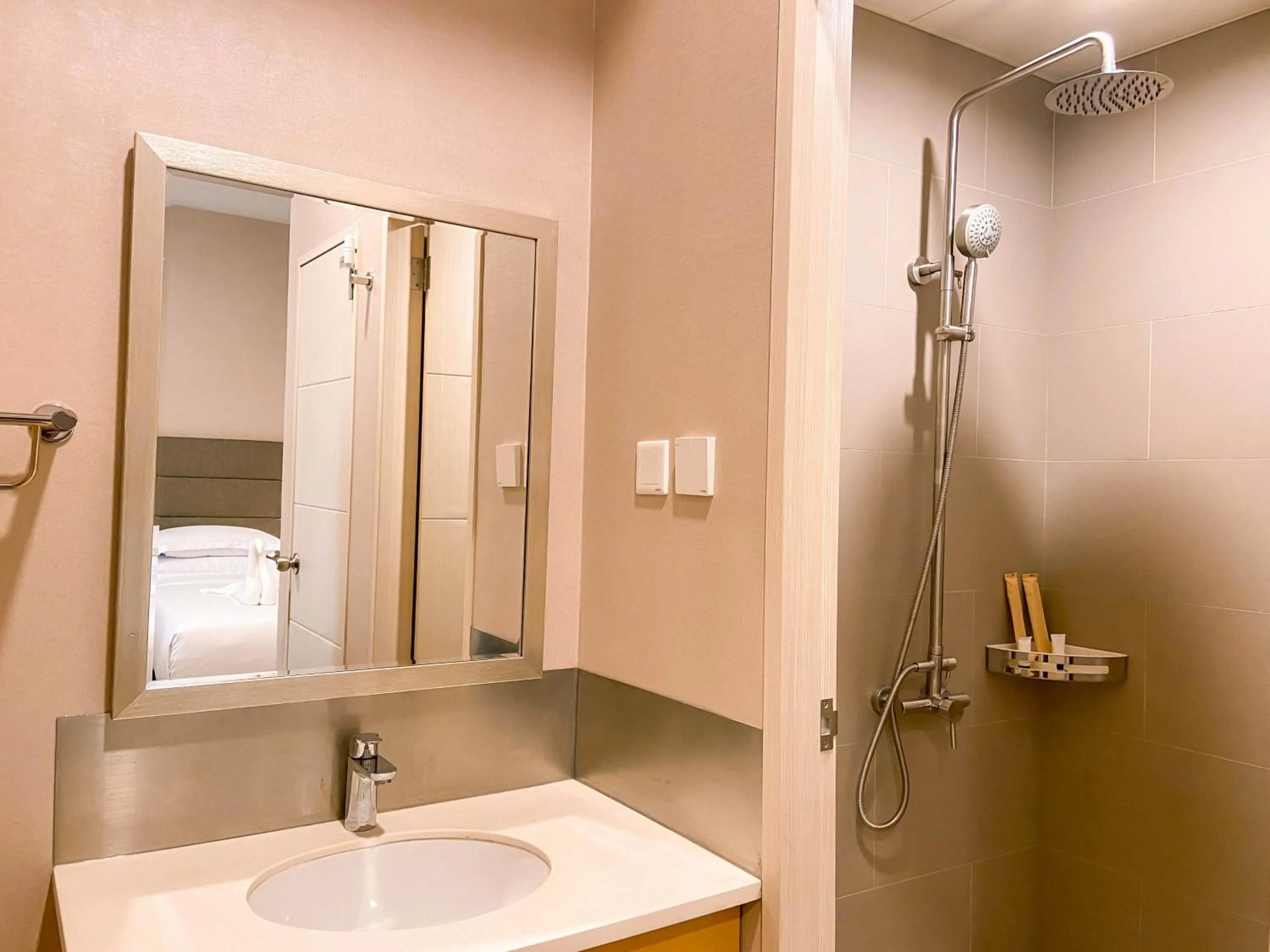 Shower in Staycity Serviced Apartment