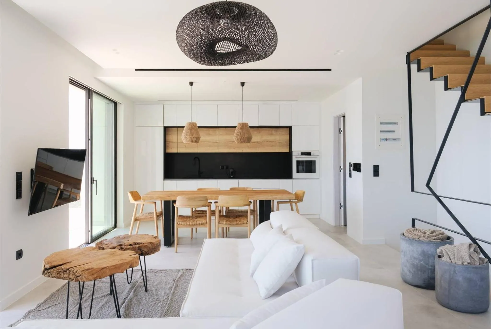 TV and multimedia in Floating Cubes Villas Aegina