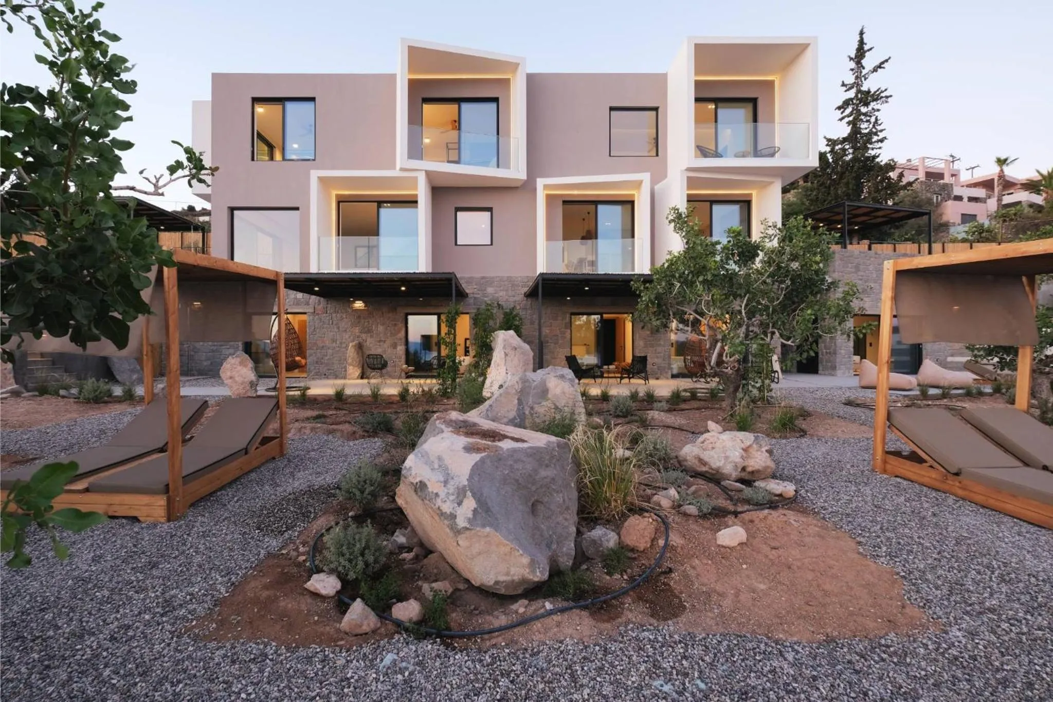 Property building in Floating Cubes Villas Aegina
