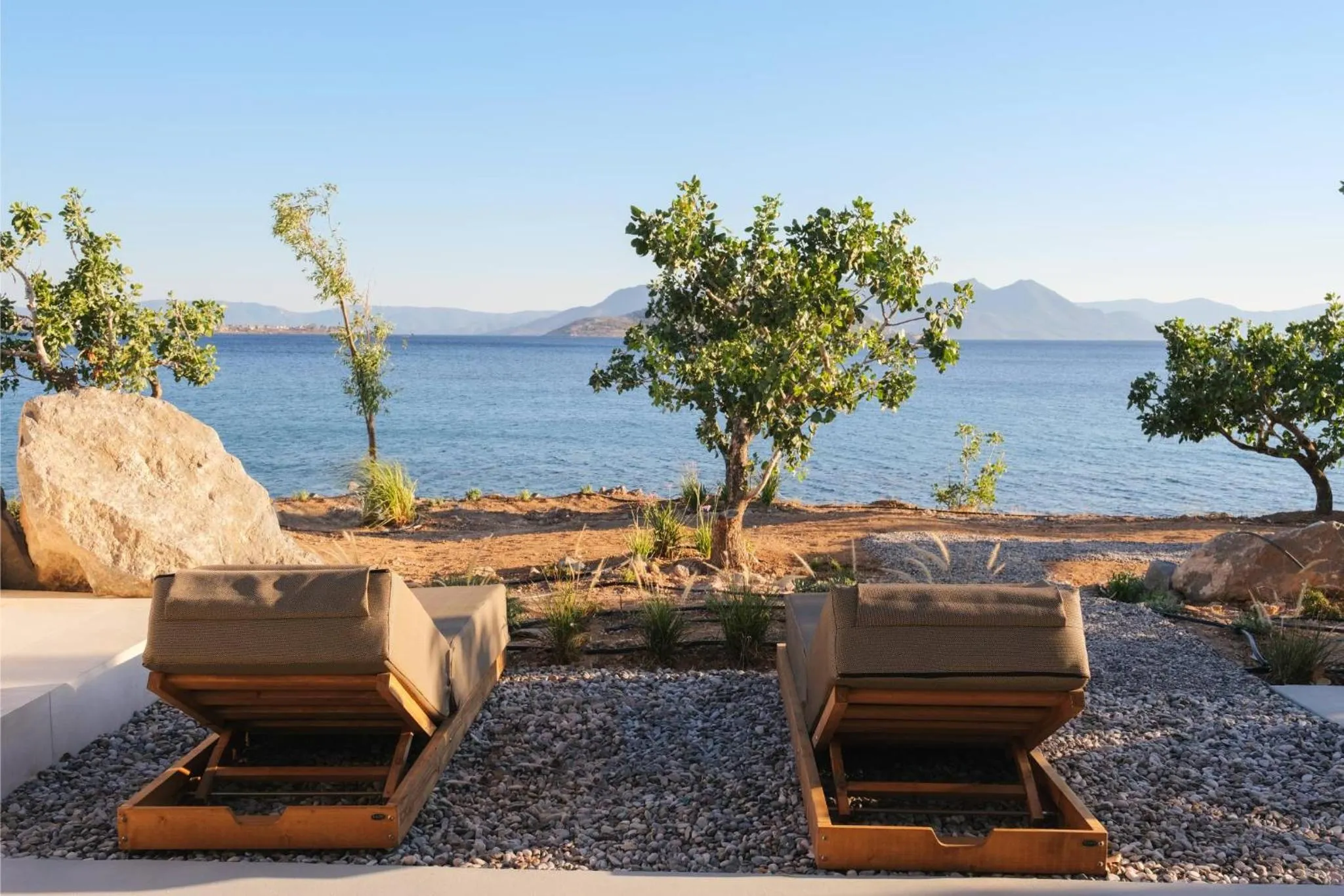 Day in Floating Cubes Villas Aegina