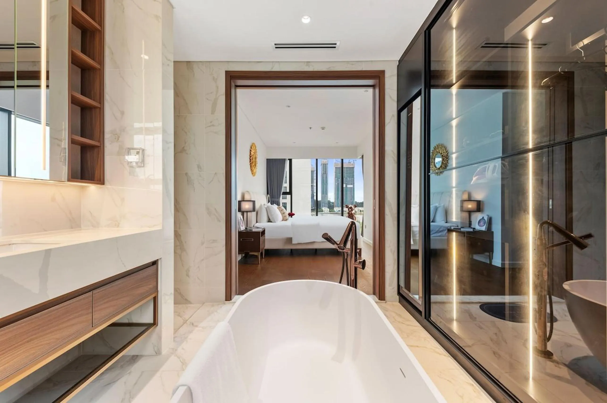 Bed in The Metropole - Horizon View Riverside D2