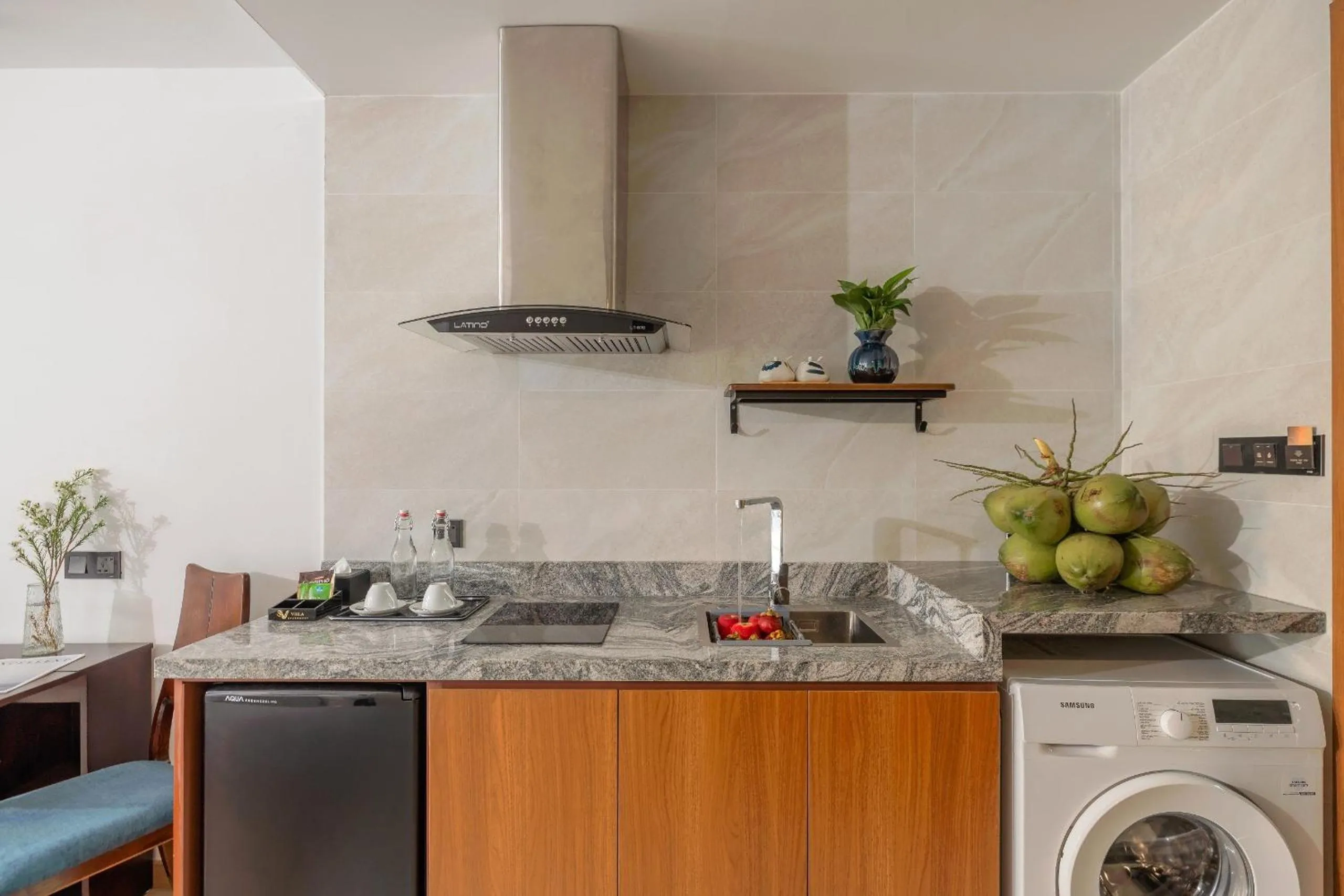 Kitchen or kitchenette in VieLa Apartment Nha Trang