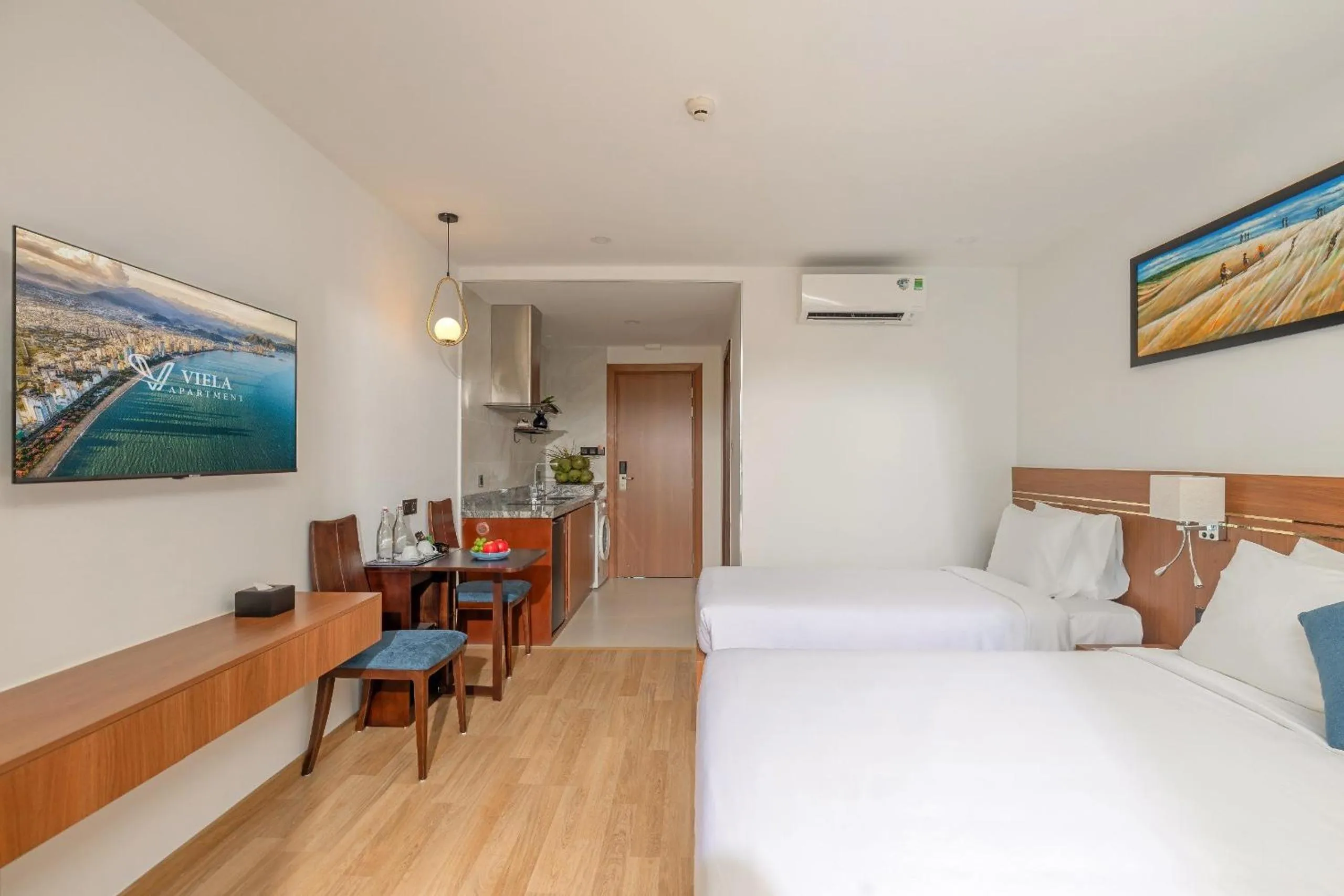 TV and multimedia, Bed in VieLa Apartment Nha Trang