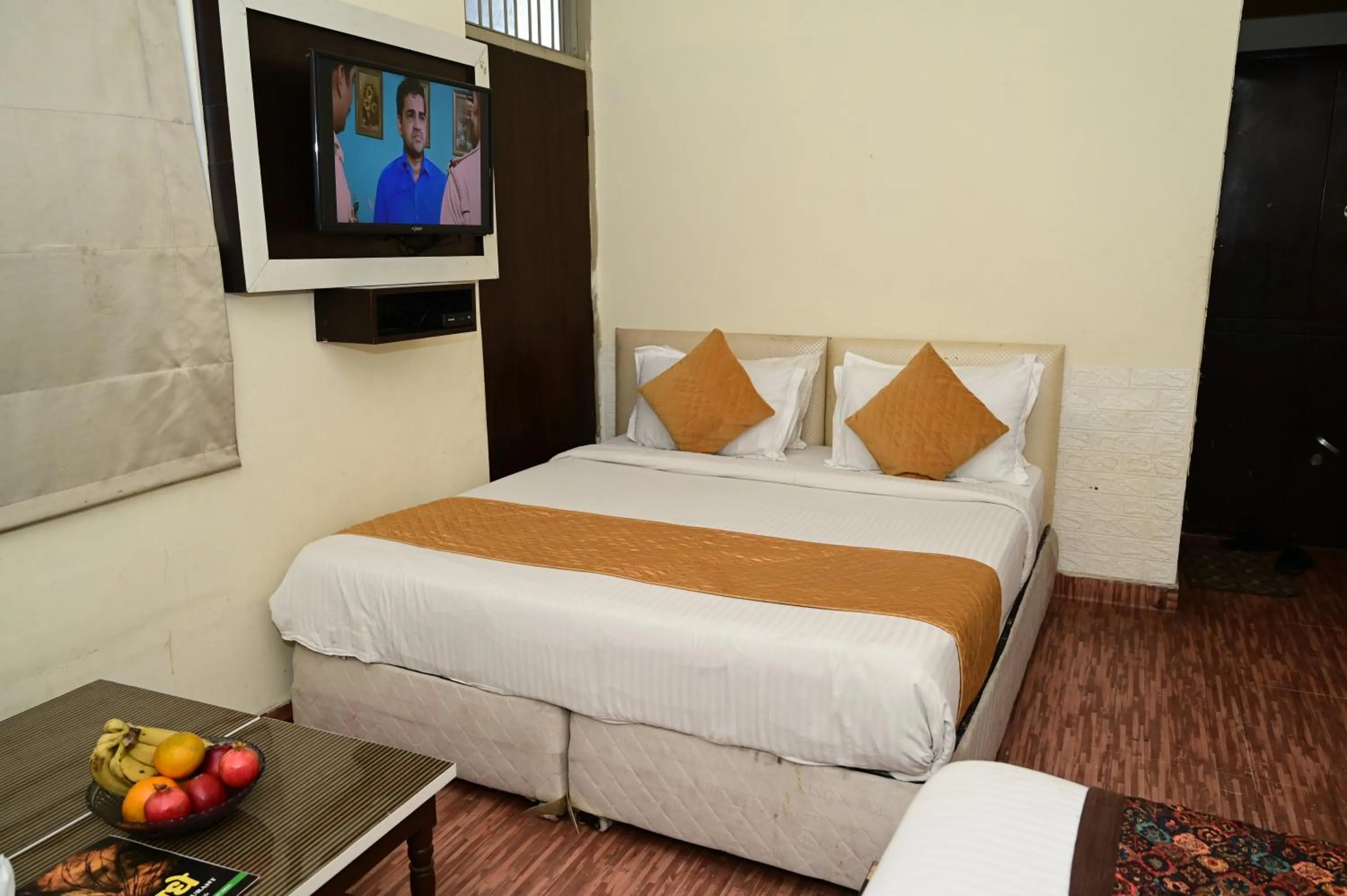 Bedroom, Bed in Hotel Krishna Pride