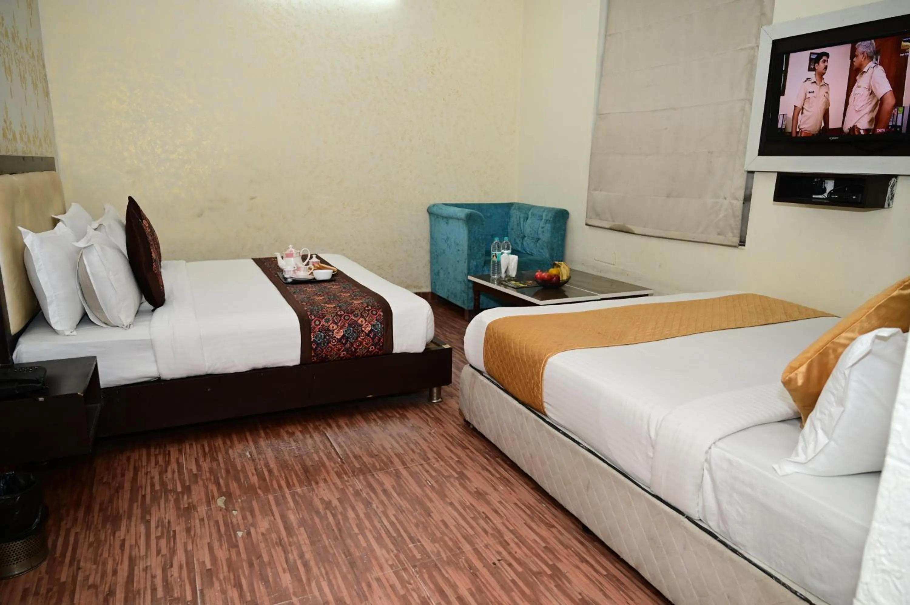Bedroom, Bed in Hotel Krishna Pride